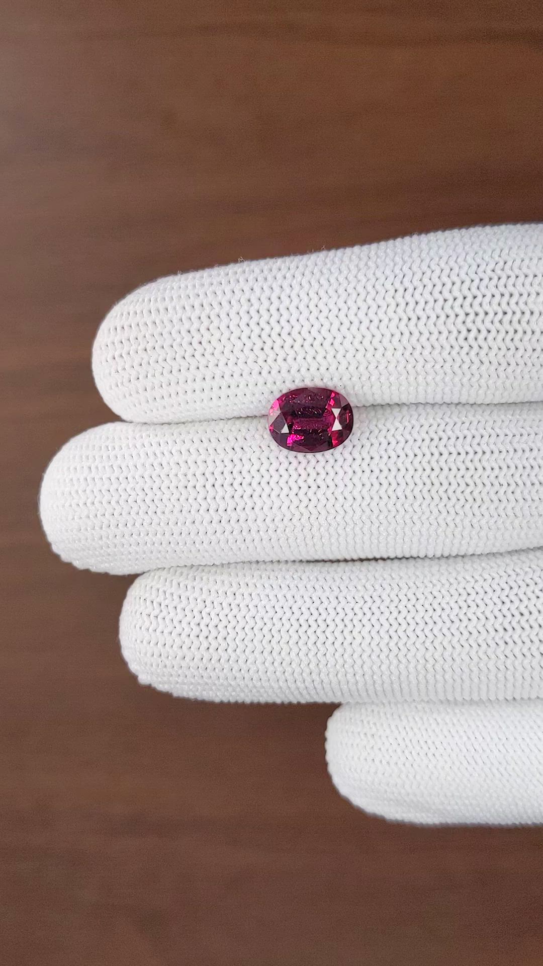 3.00 Ct. Pinkish Purple Garnet from Tanzania Size Video
