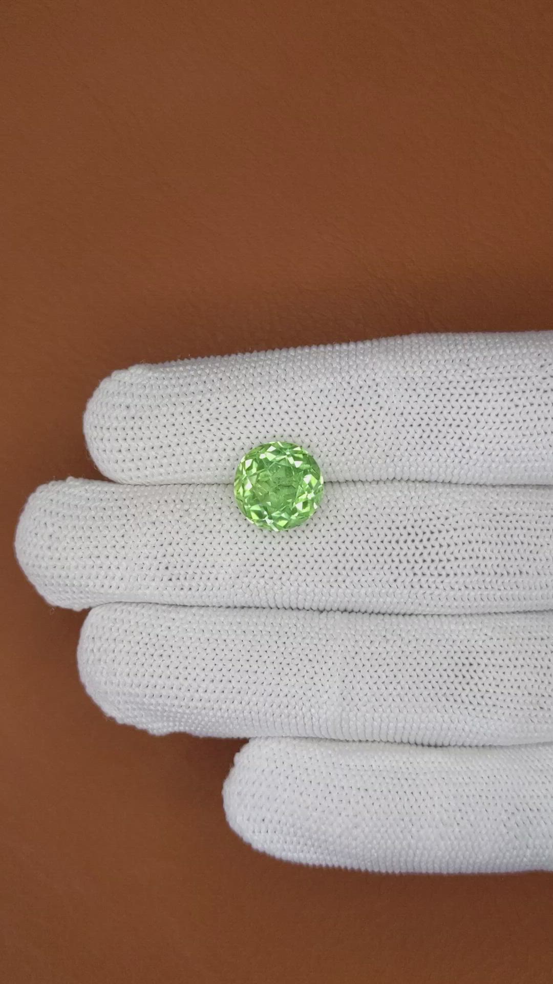 5.04 Ct. Green Prasiolite from Brazil Size Video