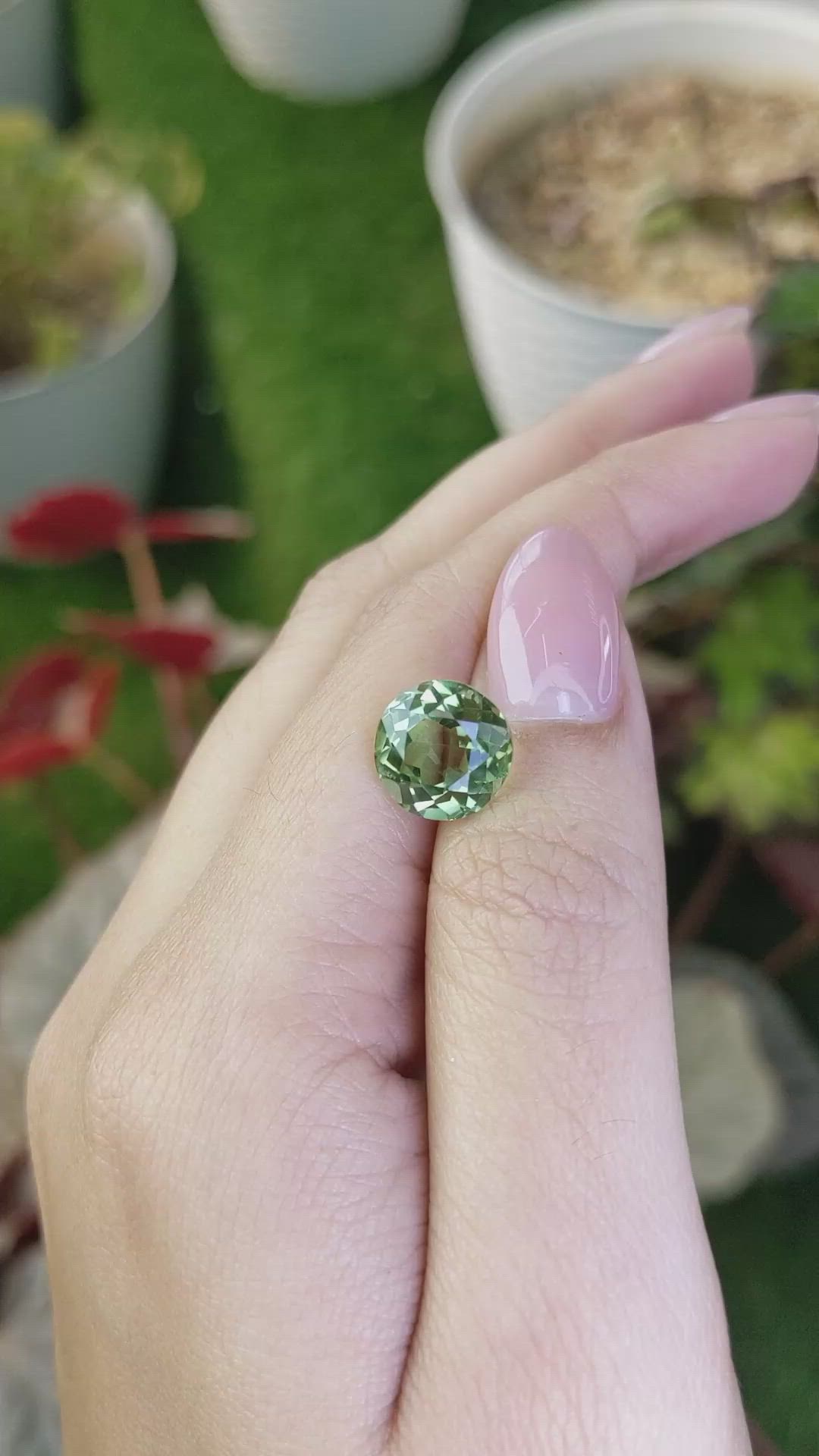 5.04 Ct. Green Prasiolite from Brazil Size Video