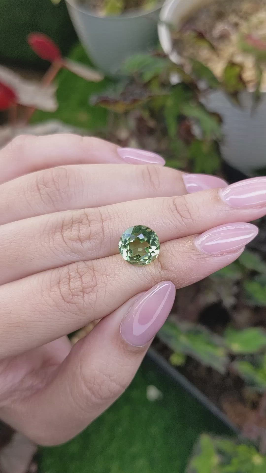 5.04 Ct. Green Prasiolite from Brazil Size Video