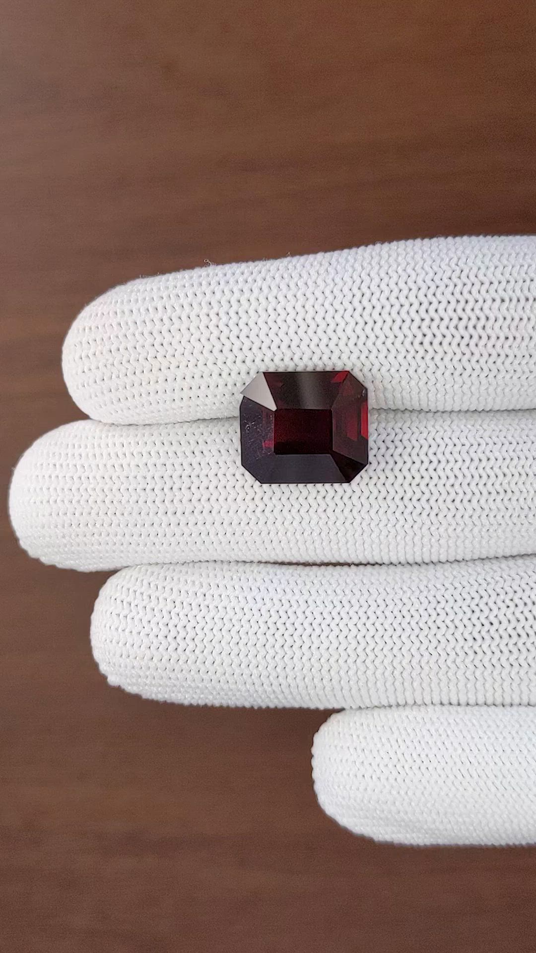 12.75 Ct. Brownish Red Garnet from Tanzania Size Video