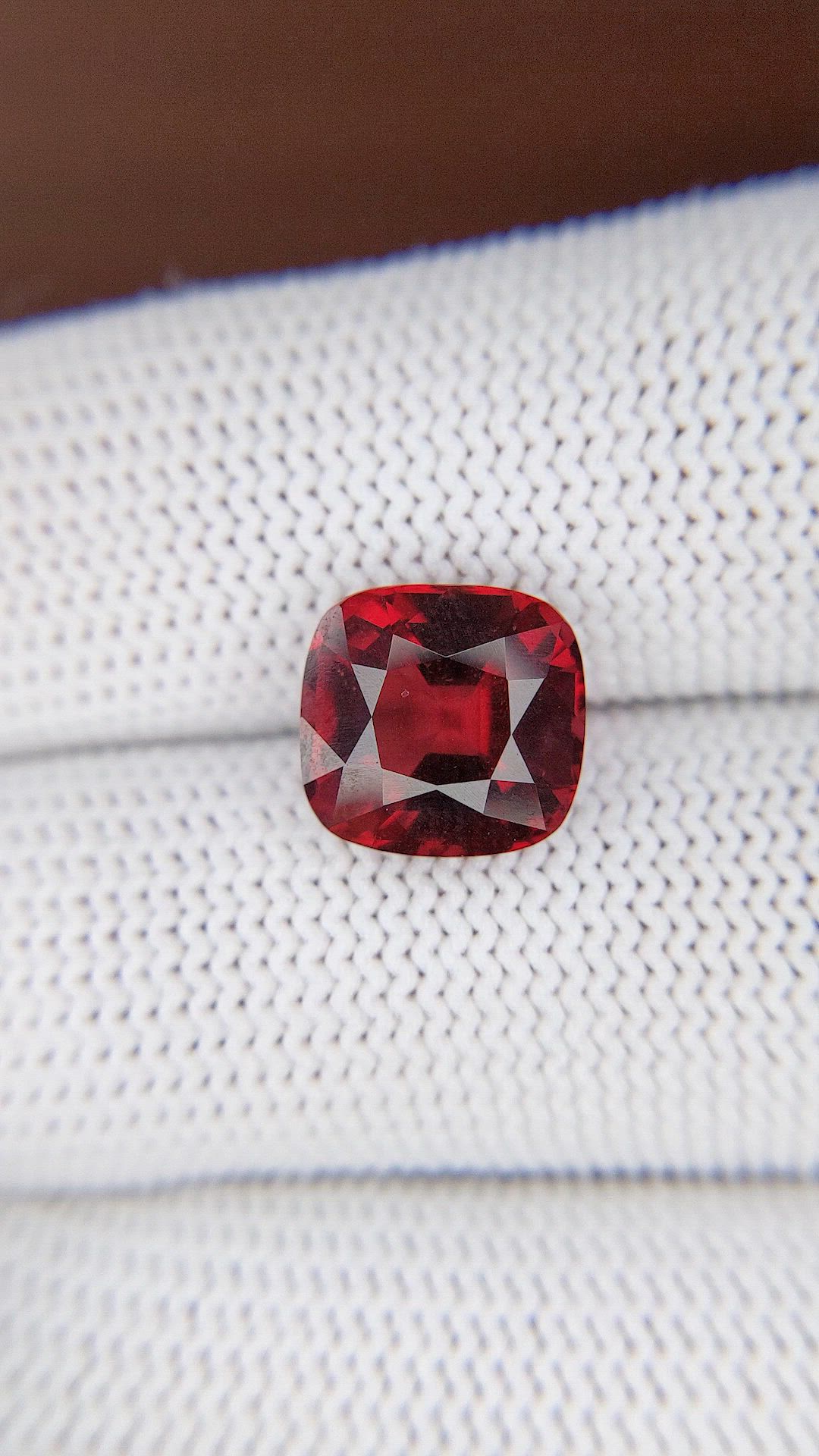 5.37 Ct. Purplish Red Garnet from Tanzania Size Video