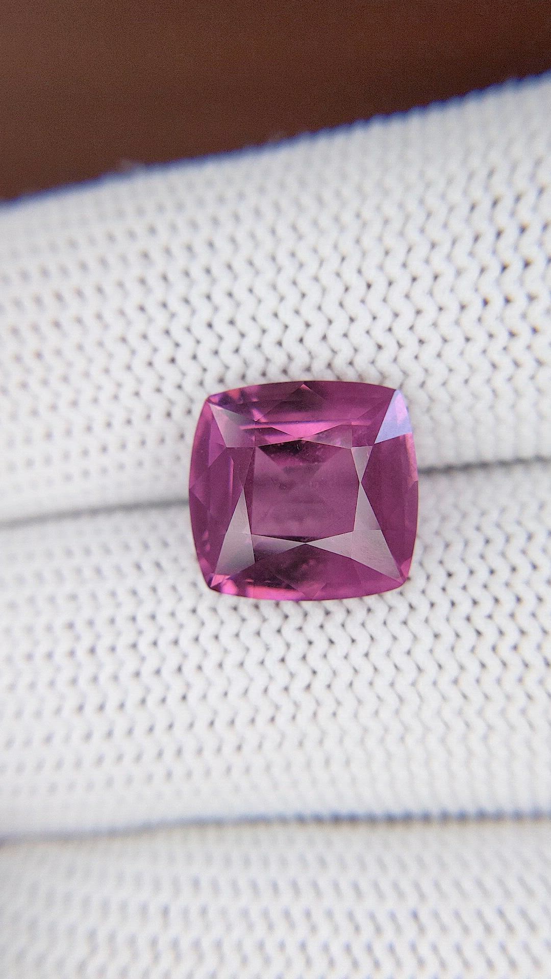 6.38 Ct. Pinkish Purple Rhodolite Garnet from Tanzania Size Video