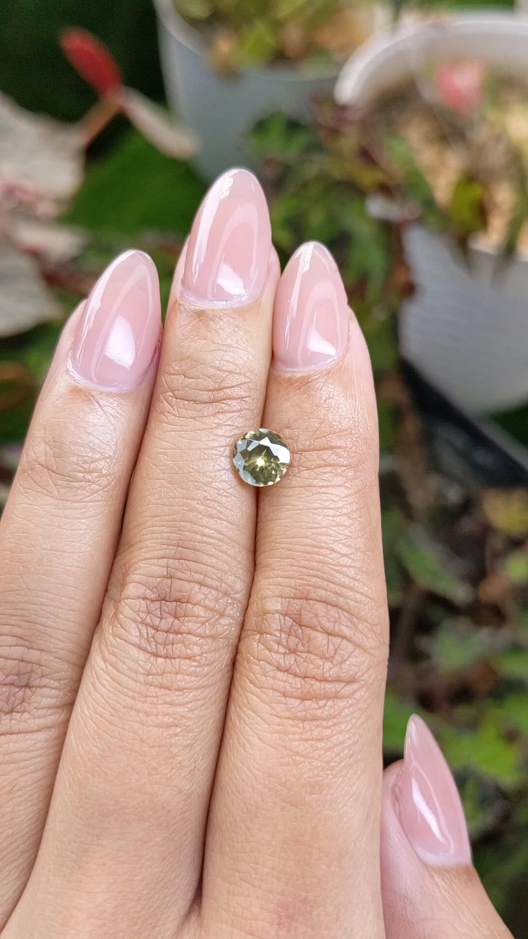 1.46 Ct. Brownish Yellow Zircon from Ceylon (Sri Lanka) Size Video