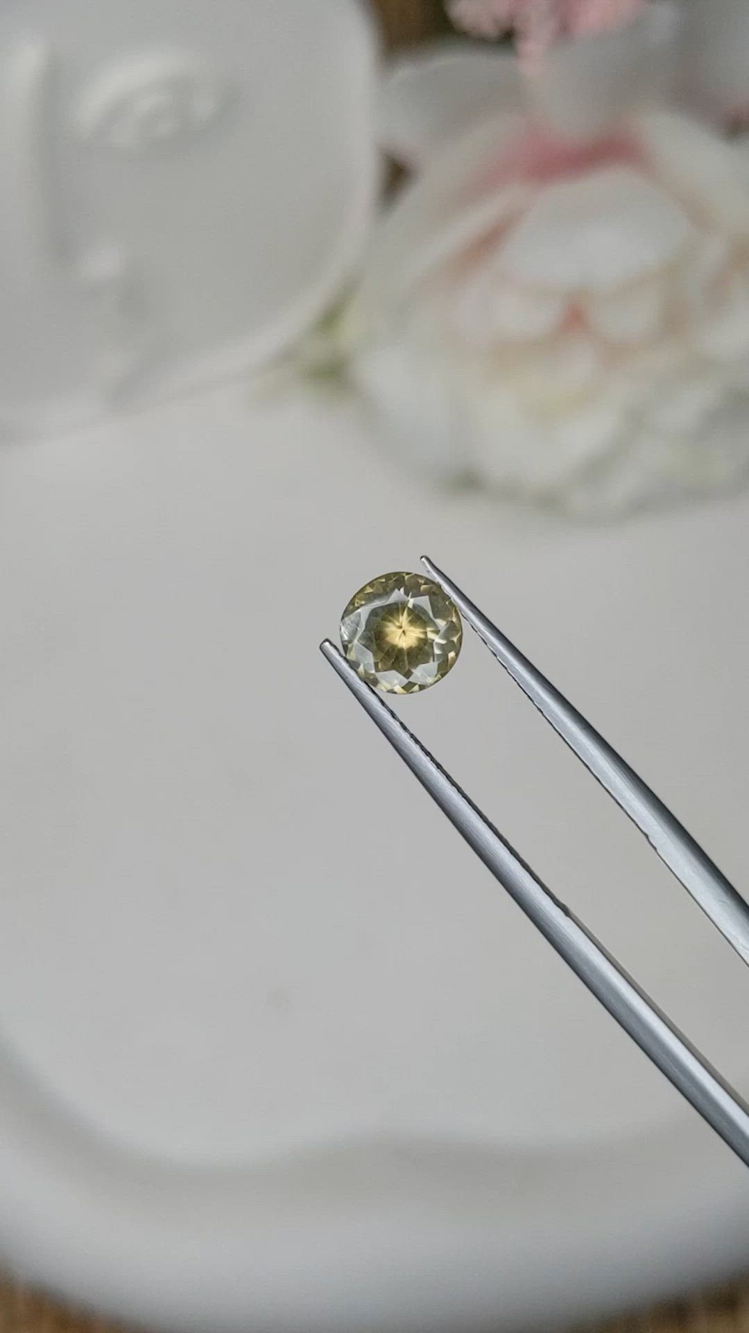 1.46 Ct. Brownish Yellow Zircon from Ceylon (Sri Lanka) Size Video