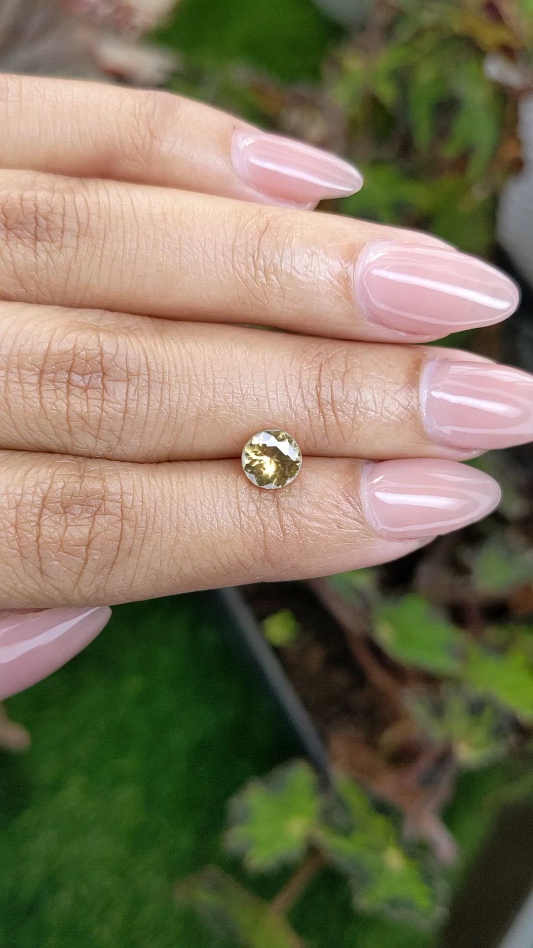 1.46 Ct. Brownish Yellow Zircon from Ceylon (Sri Lanka) Size Video