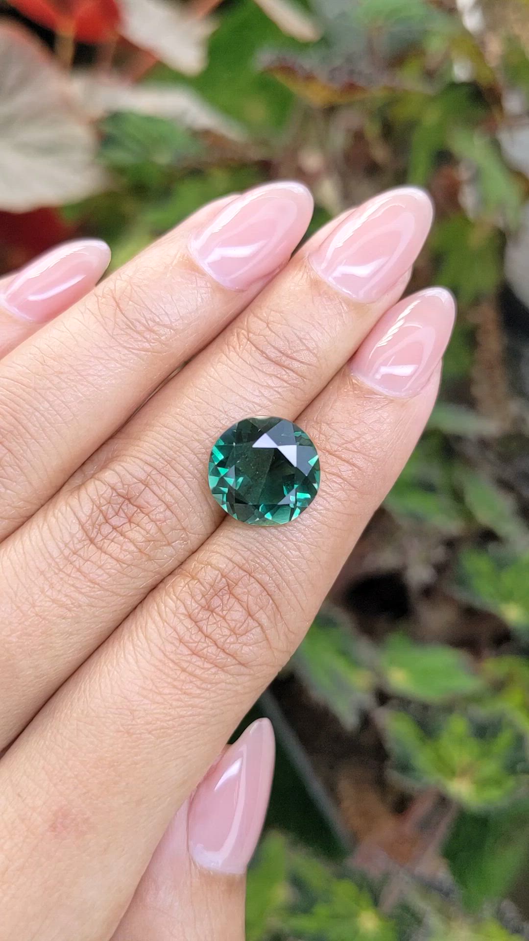 6.76 Ct. Bluish Green Prasiolite from Brazil Size Video