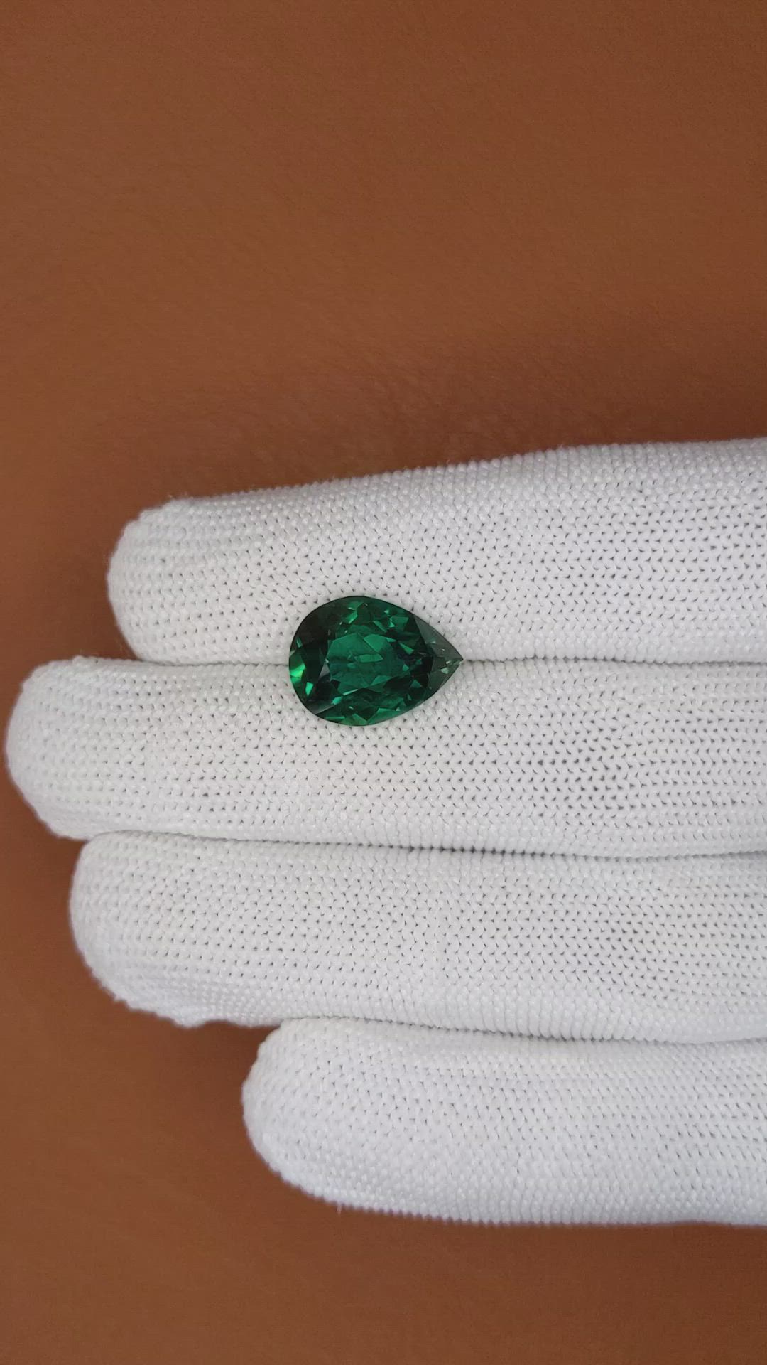 6.21 Ct. Bluish Green Prasiolite from Brazil Size Video