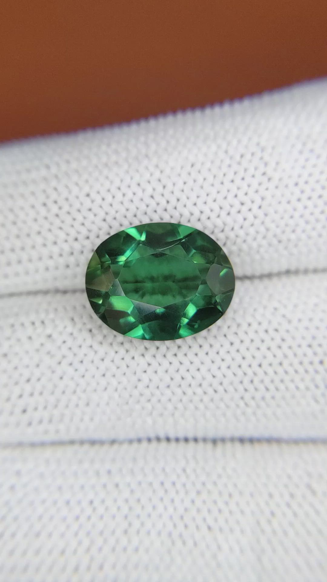 5.99 Ct. Bluish Green Prasiolite from Brazil Size Video