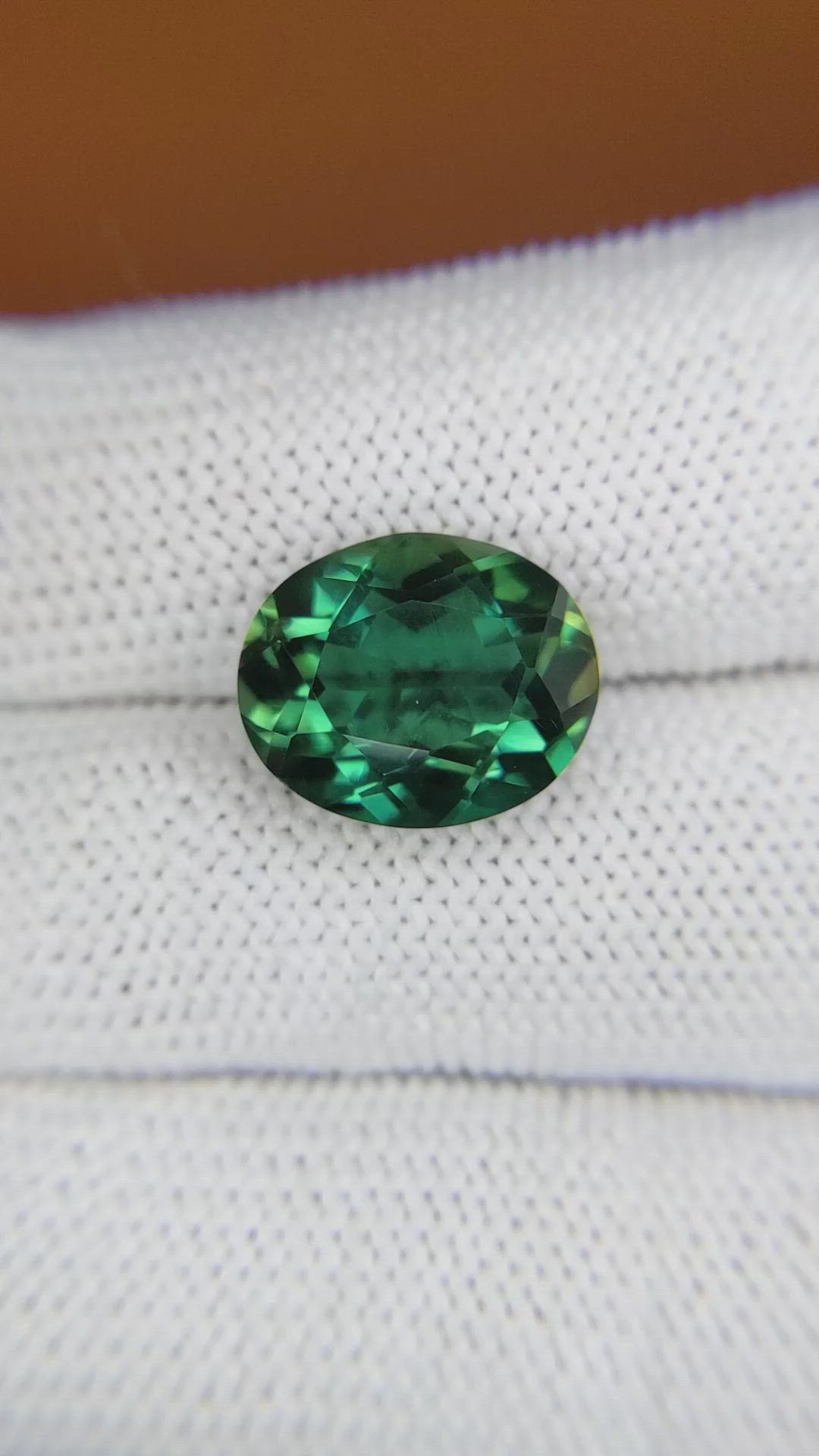5.98 Ct. Bluish Green Prasiolite from Brazil Size Video