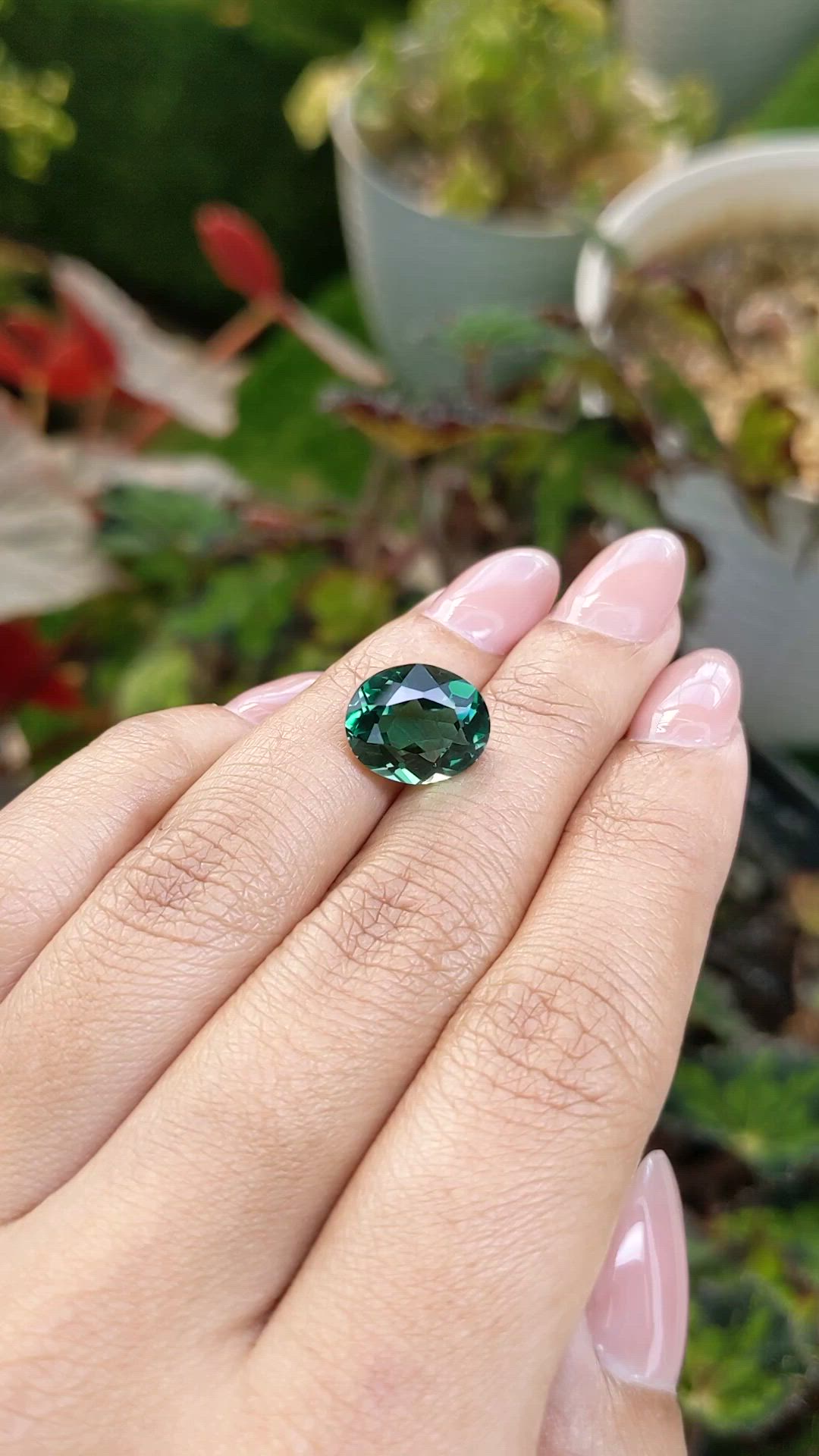 5.01 Ct. Bluish Green Prasiolite from Brazil Size Video
