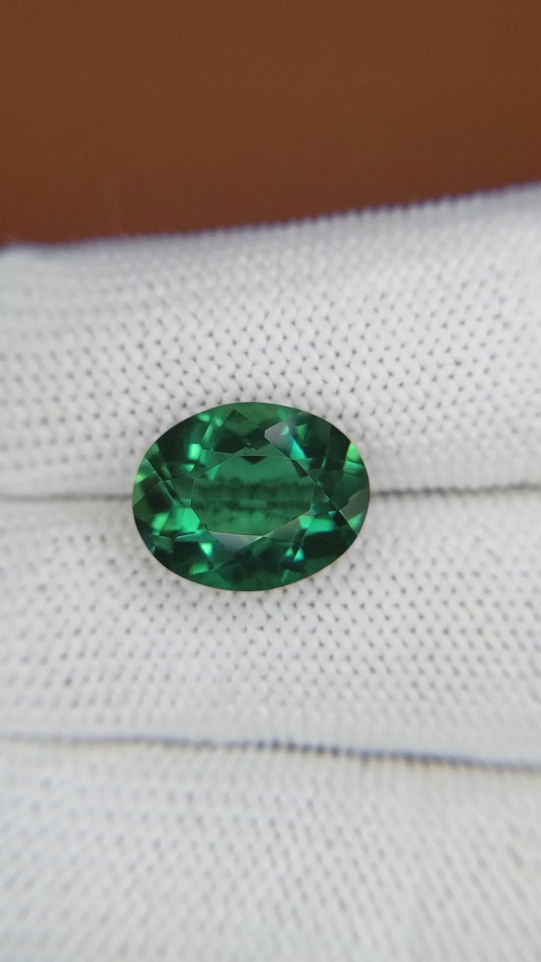 5.55 Ct. Bluish Green Prasiolite from Brazil Size Video