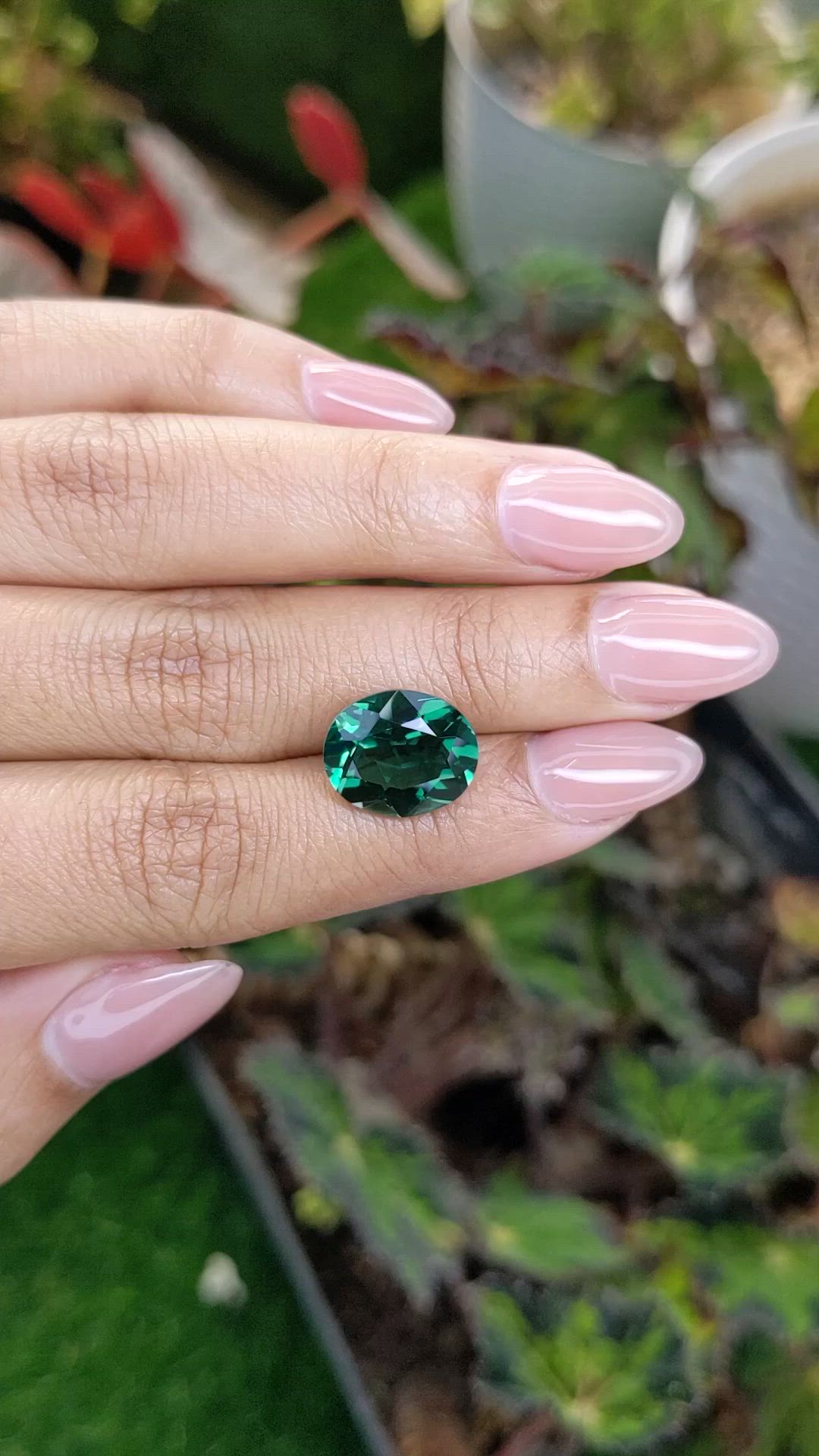 6.01 Ct. Bluish Green Prasiolite from Brazil Size Video