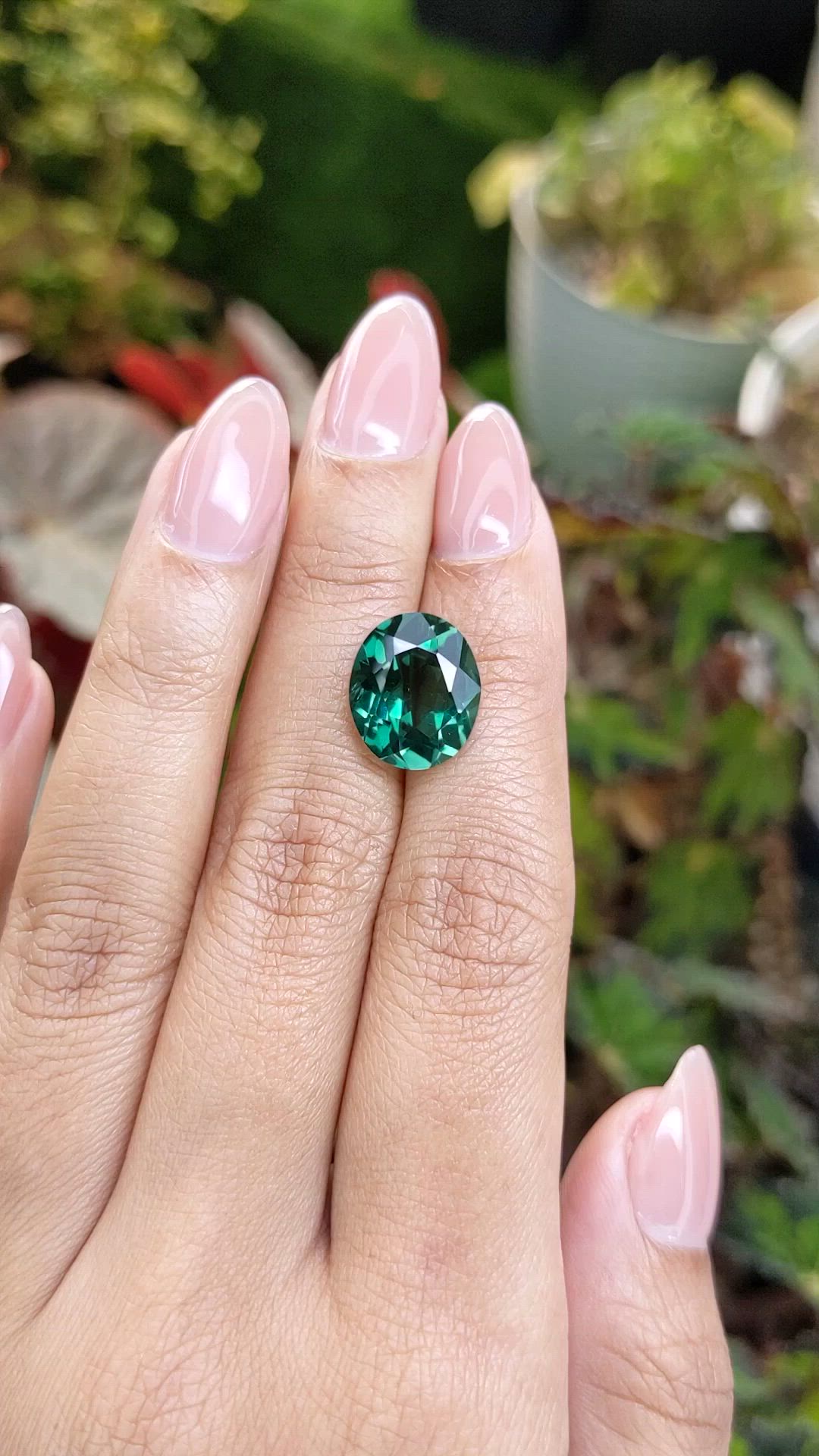 6.01 Ct. Bluish Green Prasiolite from Brazil Size Video