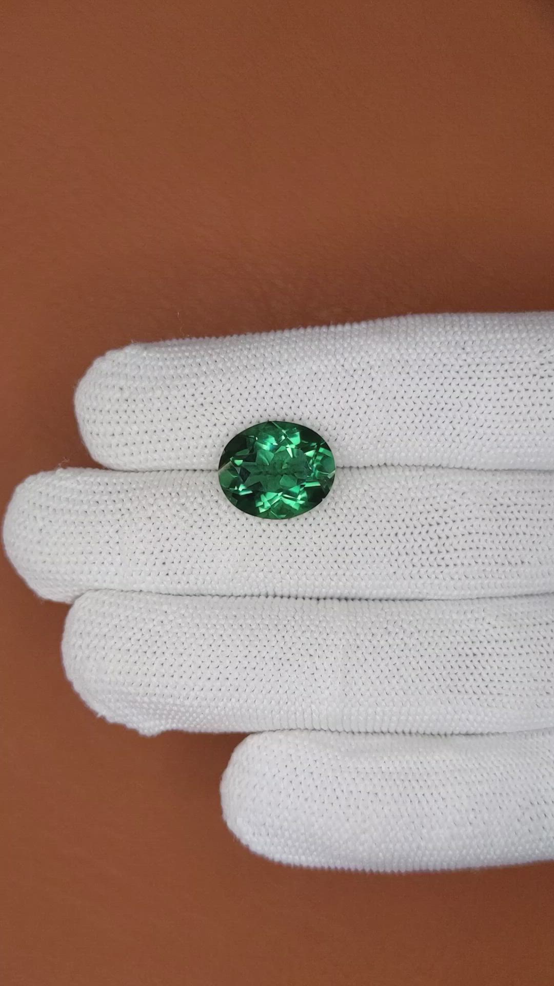 6.01 Ct. Bluish Green Prasiolite from Brazil Size Video