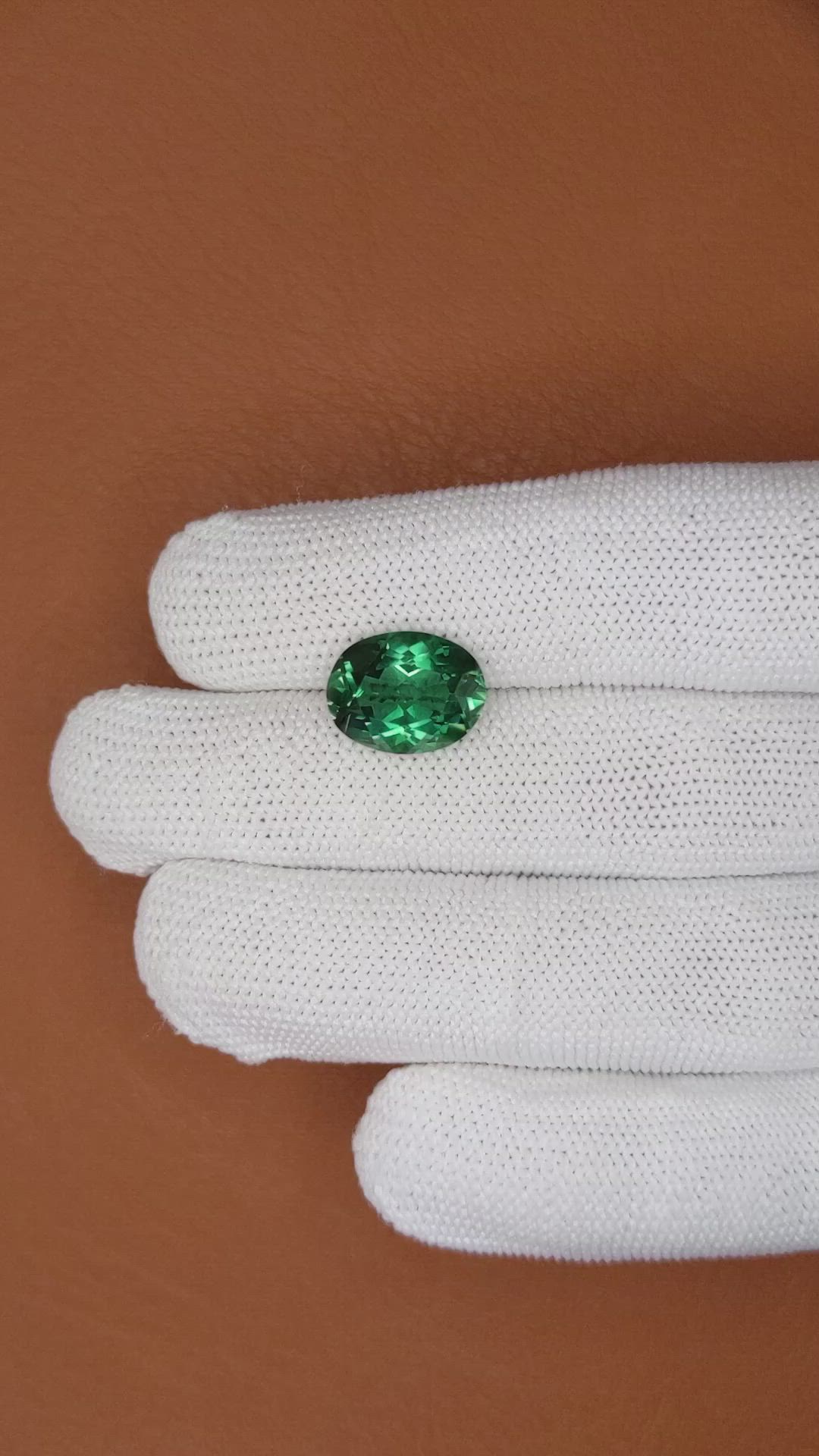 5.20 Ct. Bluish Green Prasiolite from Brazil Size Video