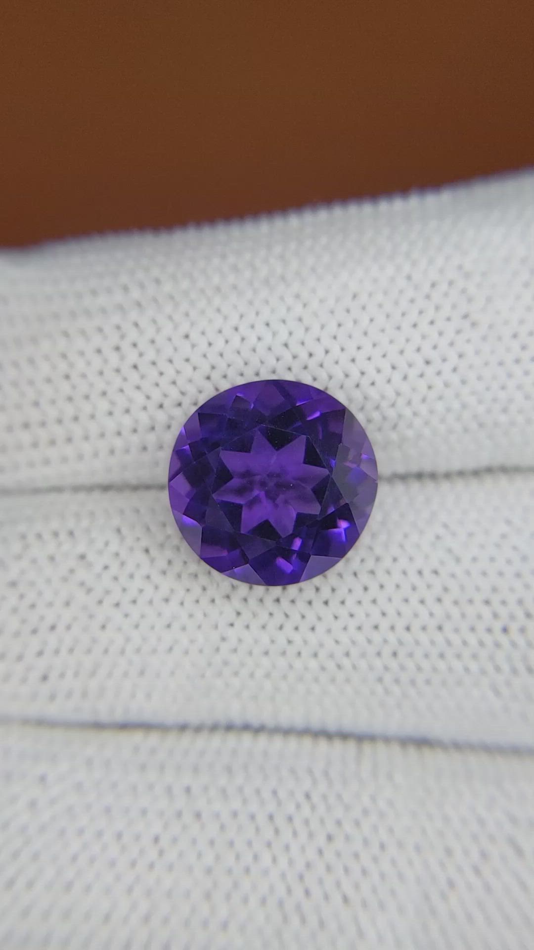6.06 Ct. Purple Amethyst from Brazil Size Video