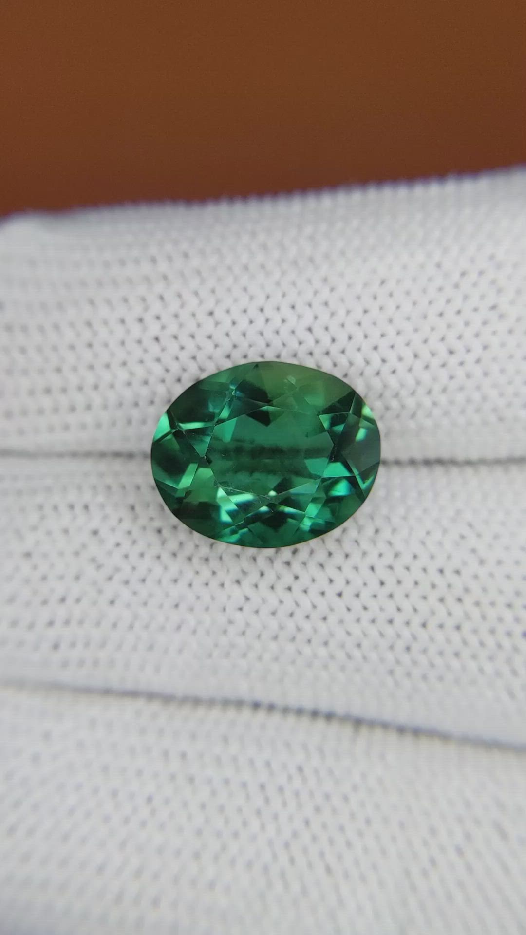 5.79 Ct. Bluish Green Prasiolite from Brazil Size Video