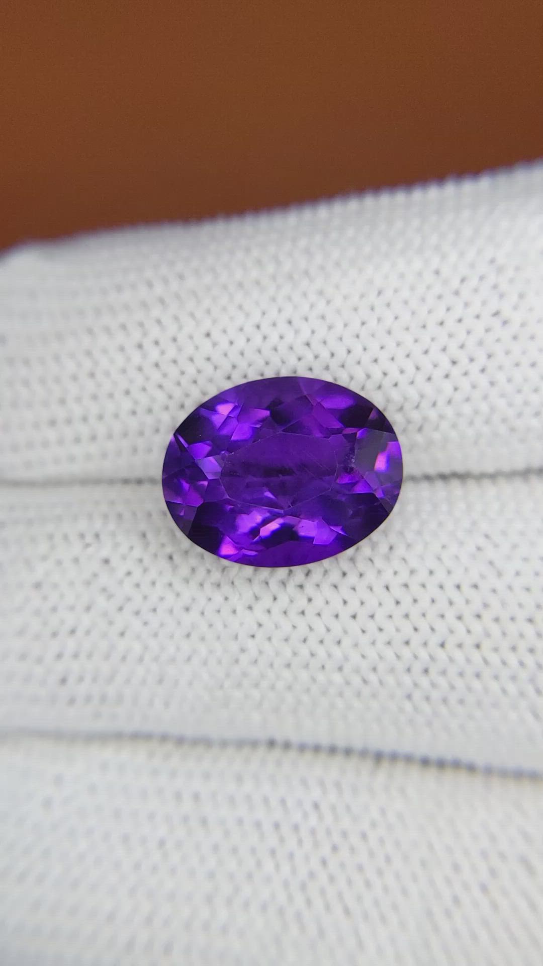 5.90 Ct. Purple Amethyst from Brazil Size Video