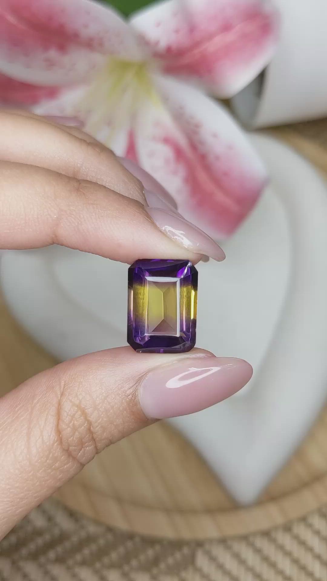 11.05 Ct. Bi Color Ametrine from Brazil Size Video