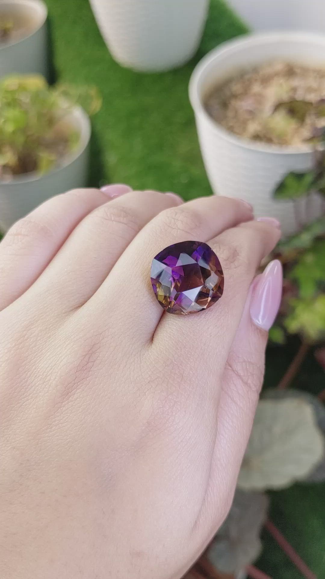 19.44 Ct. Bi Color Ametrine from Brazil Size Video