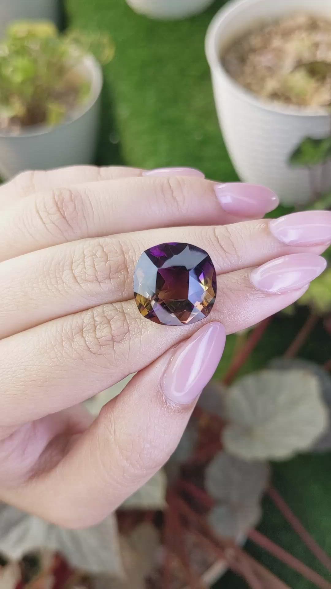 19.44 Ct. Bi Color Ametrine from Brazil Size Video