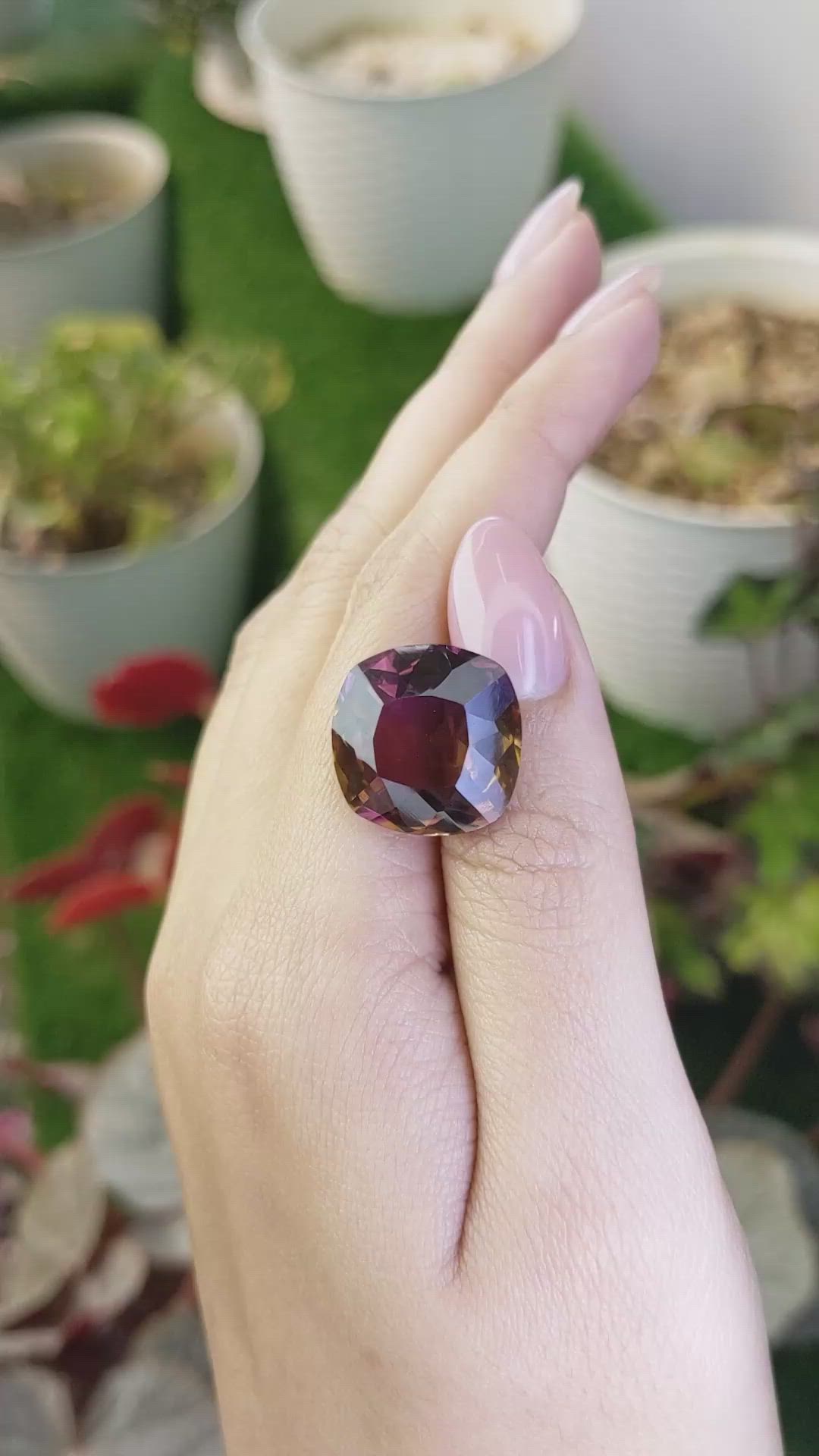17.48 Ct. Bi Color Ametrine from Brazil Size Video
