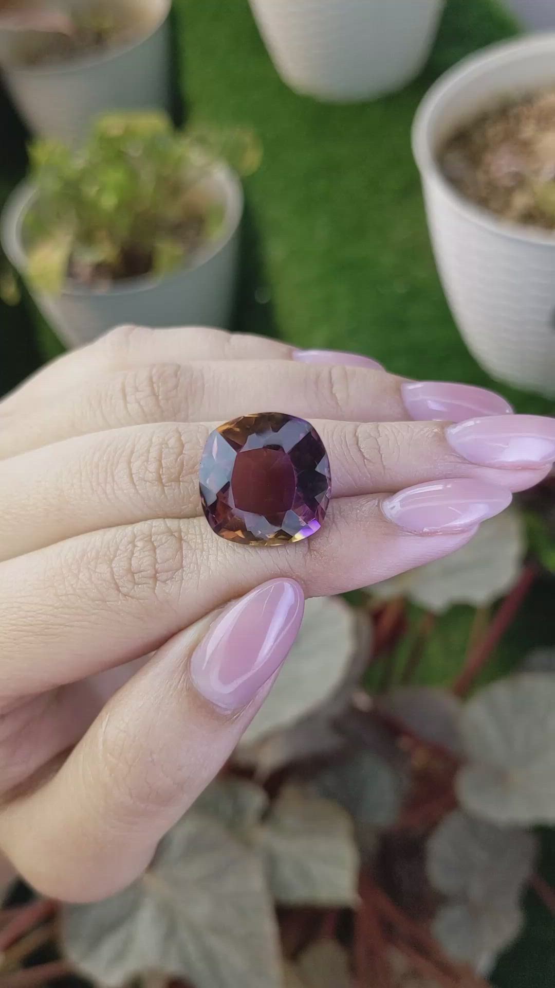 17.48 Ct. Bi Color Ametrine from Brazil Size Video
