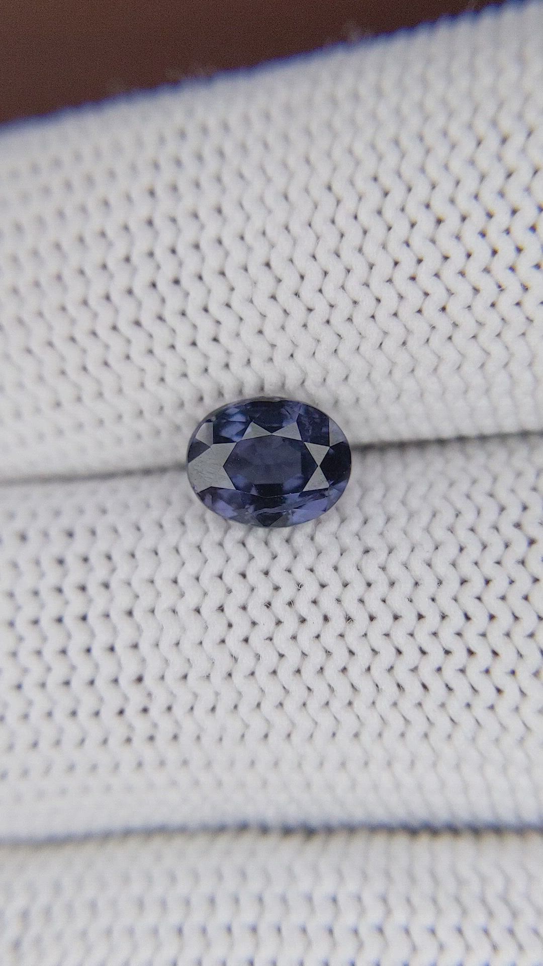 1.12 Ct. Bluish Purple Spinel from Tanzania Size Video