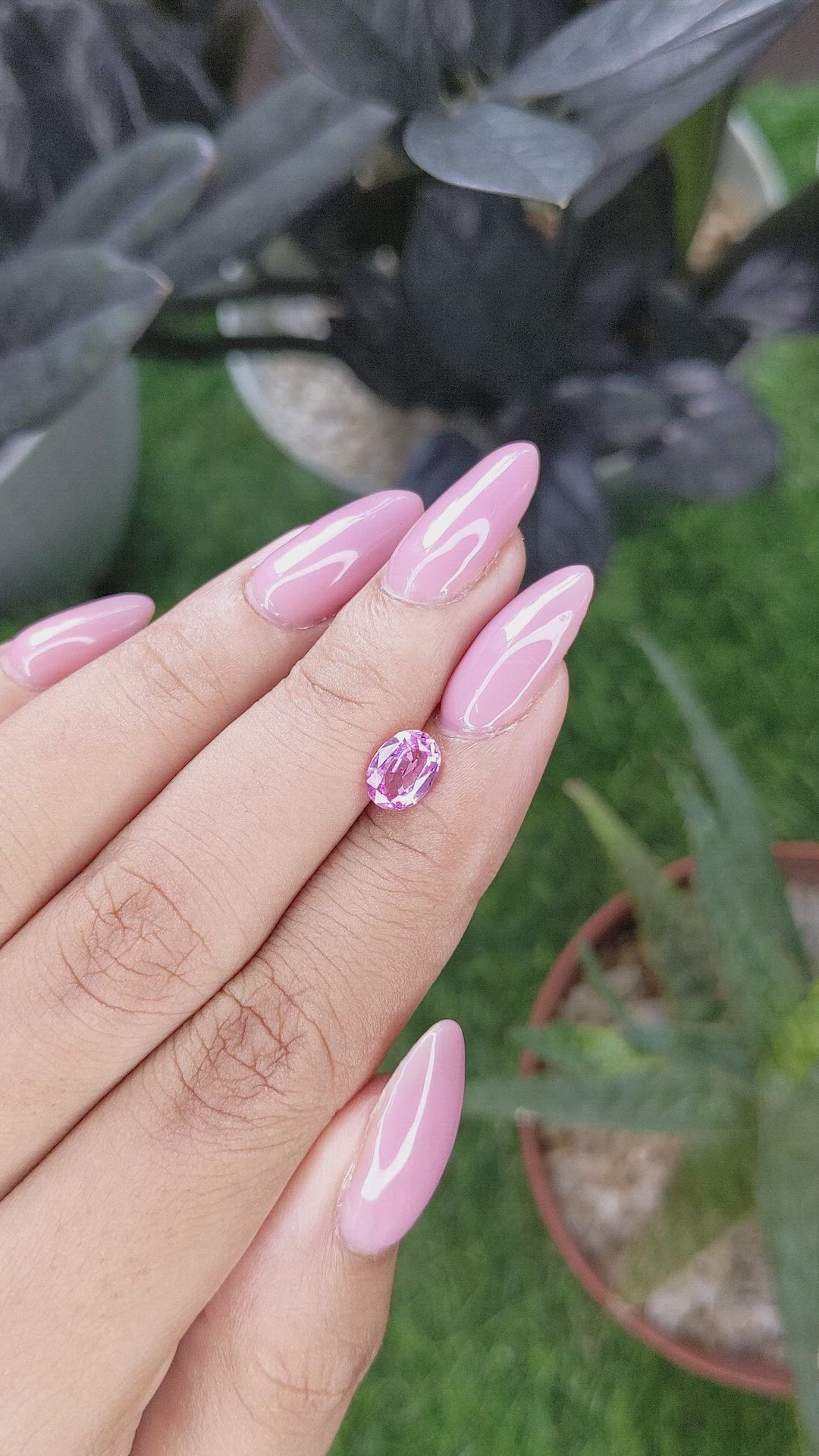 1.08 Ct. Pink Spinel from Tanzania Size Video