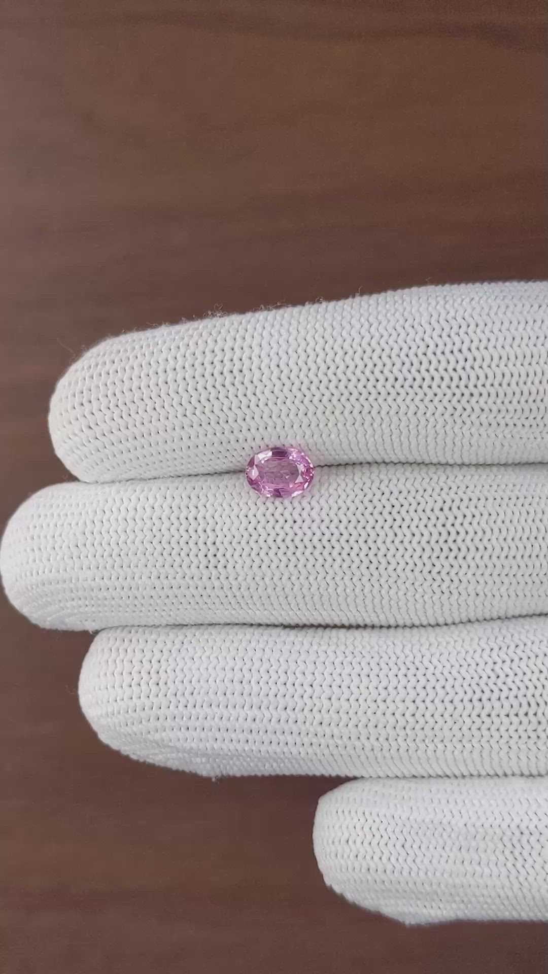 1.08 Ct. Pink Spinel from Tanzania Size Video