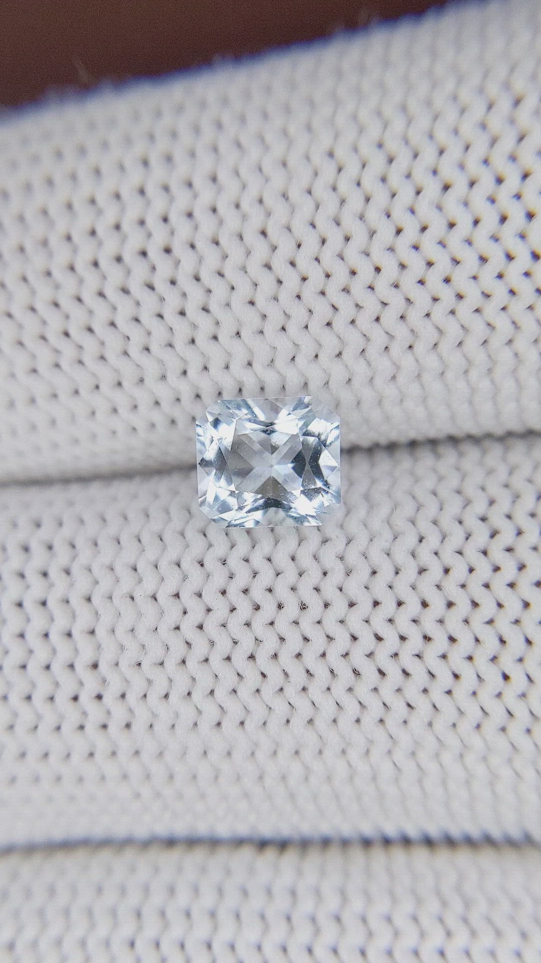 0.90 Ct. Blue Aquamarine from Tanzania Size Video