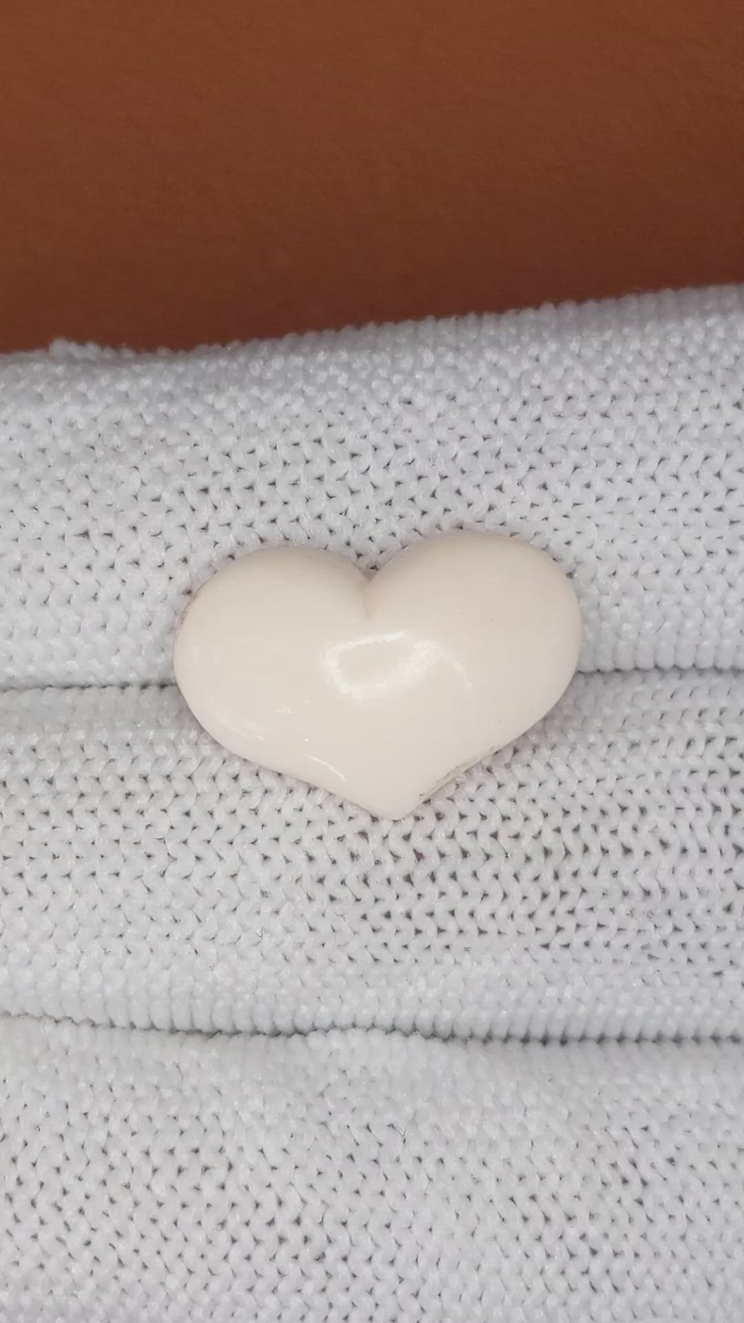 4.06 Ct. Salmon and White Cabochon Coral from Italy Size Video