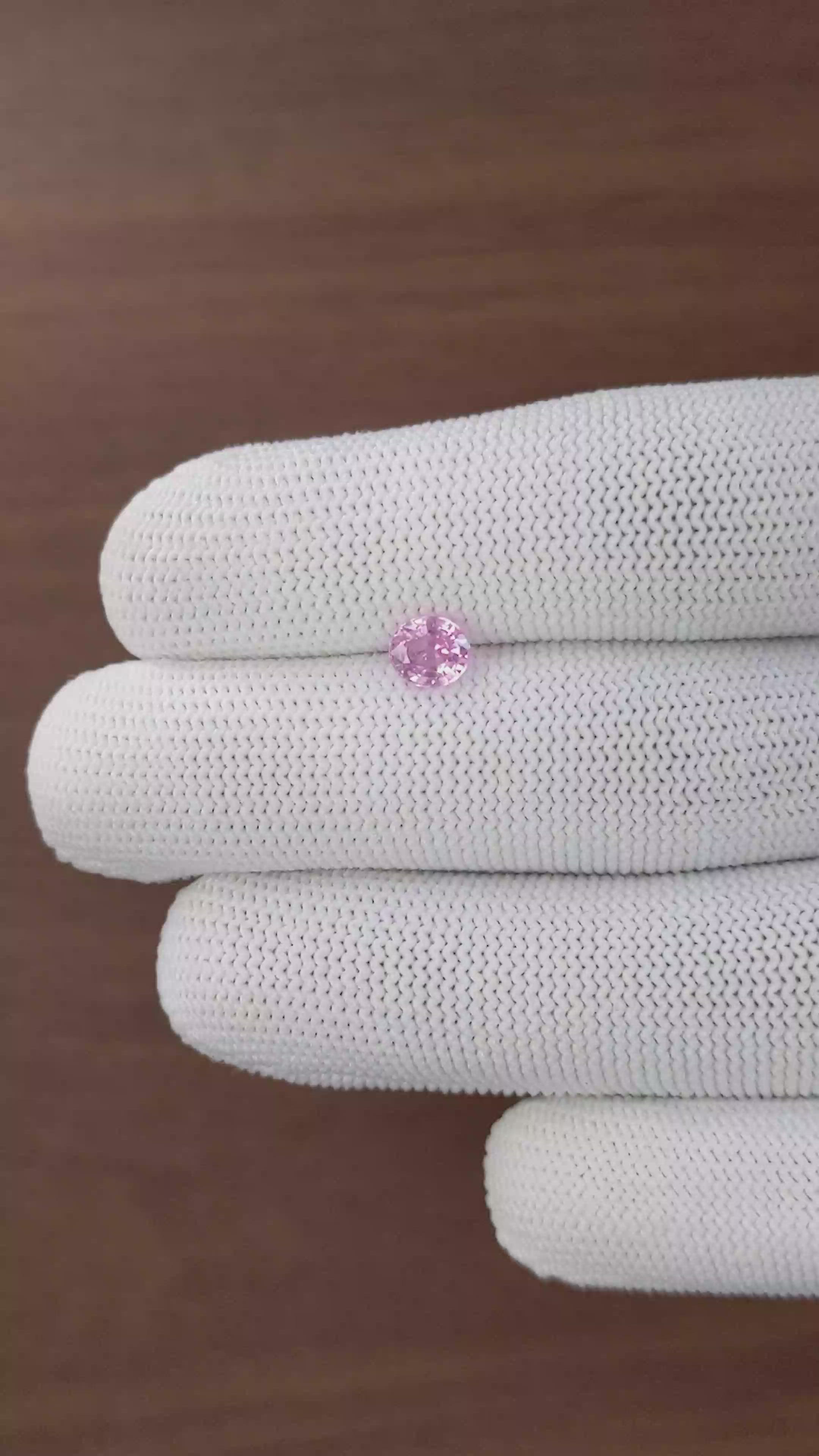 1.00 Ct. Pink Spinel from Tanzania Size Video