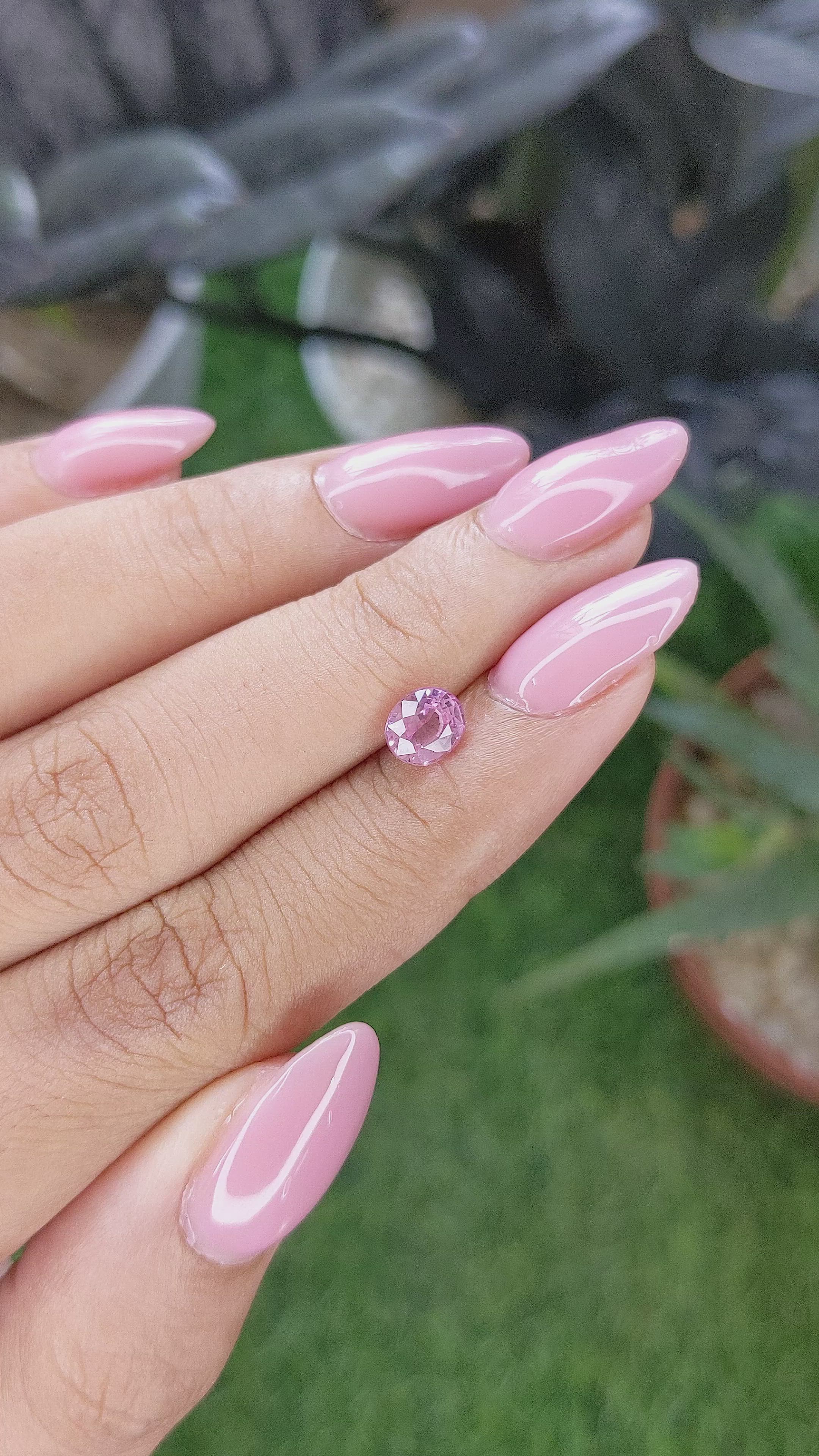 1.00 Ct. Pink Spinel from Tanzania Size Video