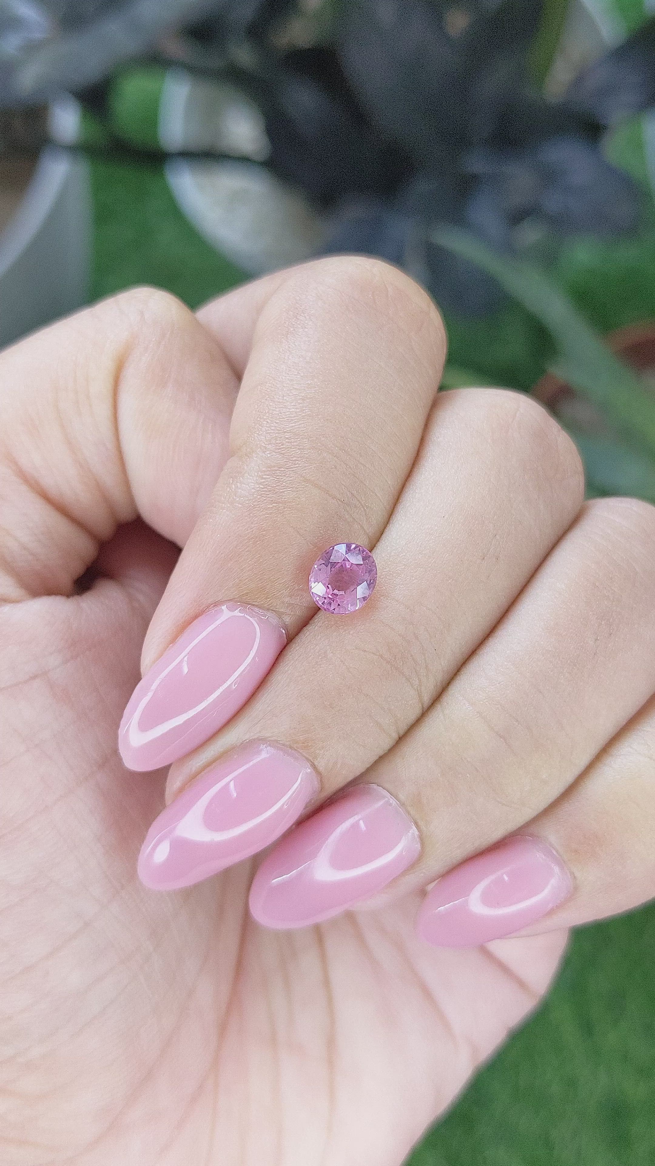 1.00 Ct. Pink Spinel from Tanzania Size Video