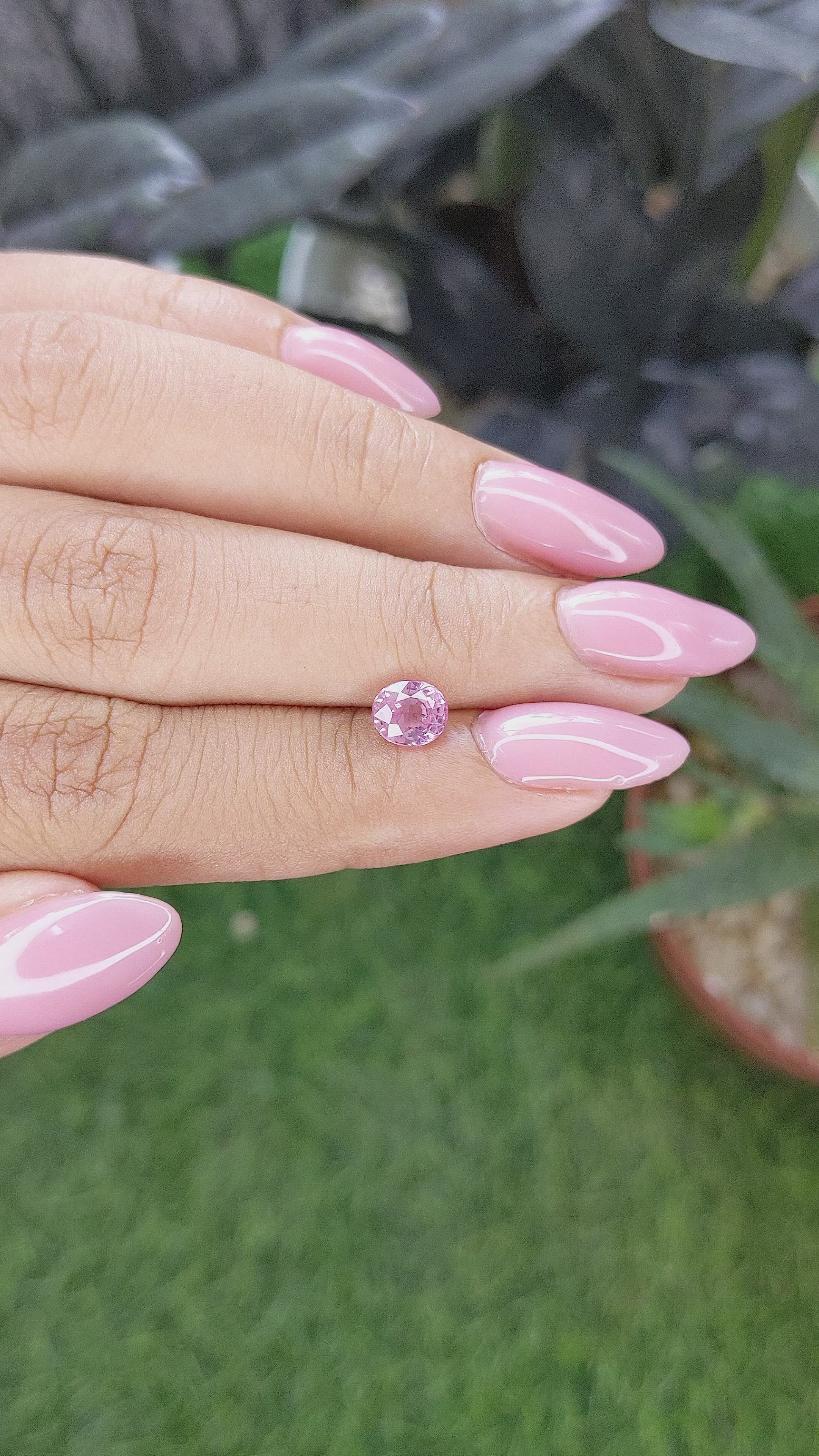 1.00 Ct. Pink Spinel from Tanzania Size Video