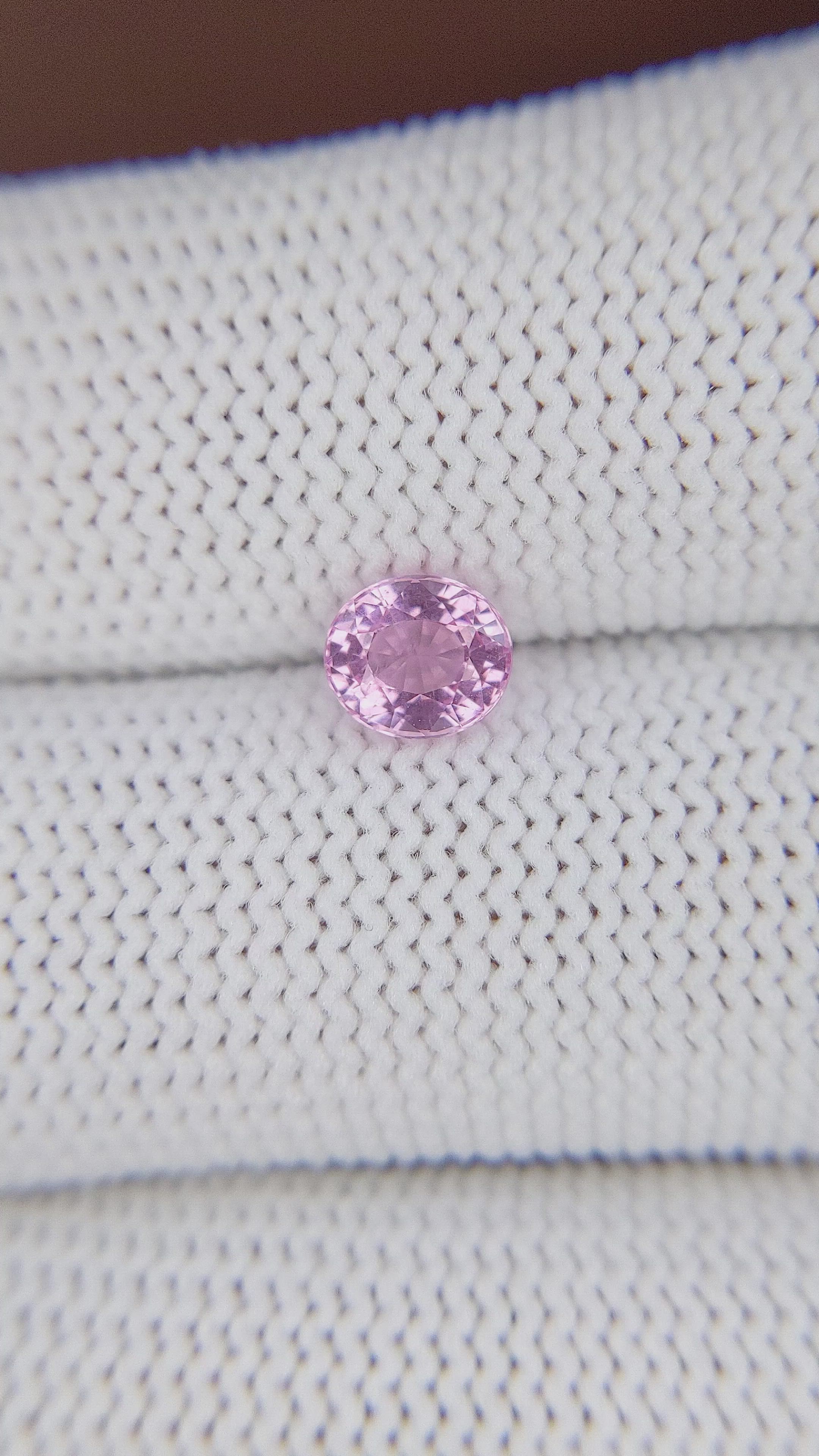 1.00 Ct. Pink Spinel from Tanzania Size Video