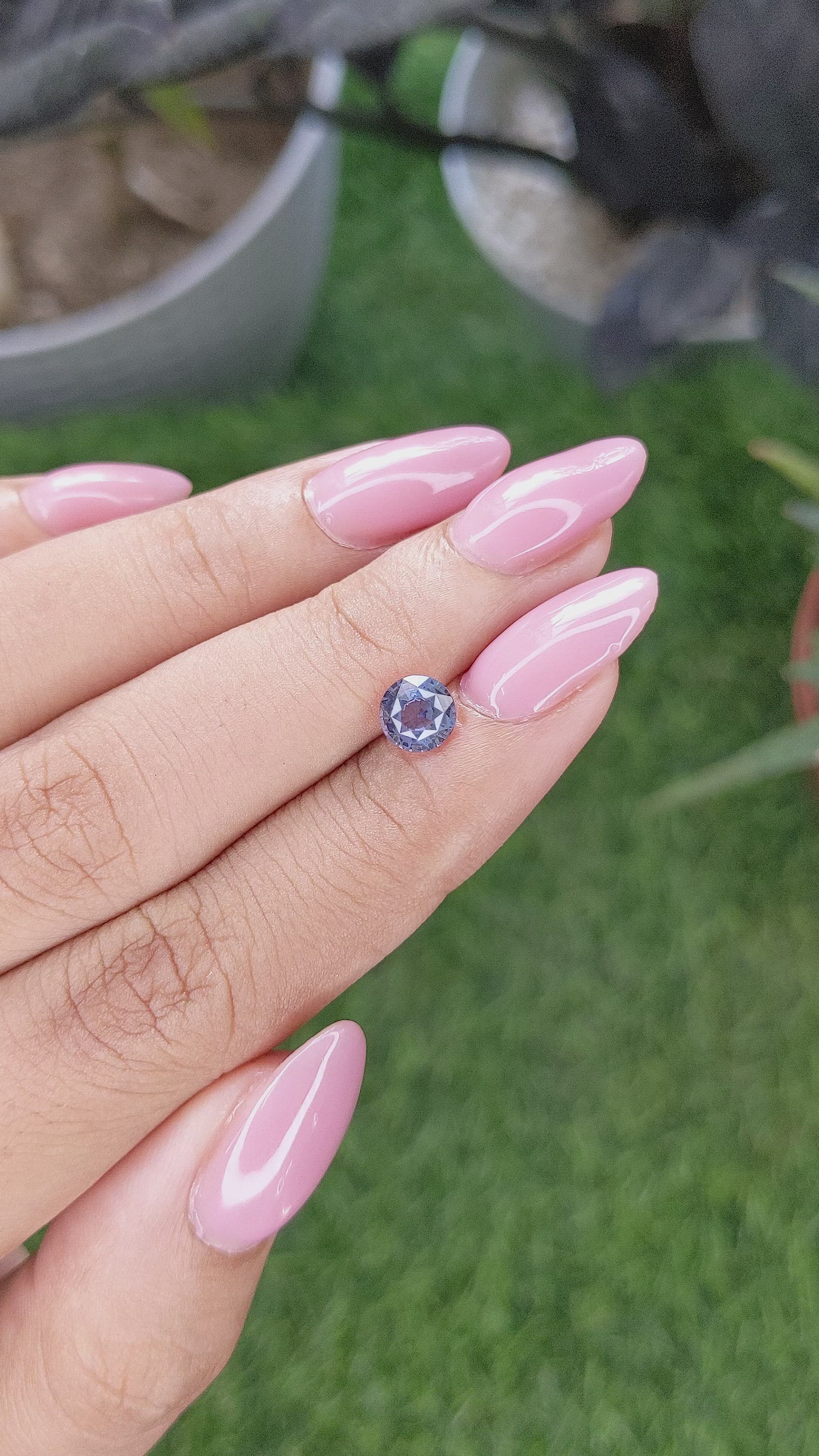 1.04 Ct. Blue Spinel from Tanzania Size Video
