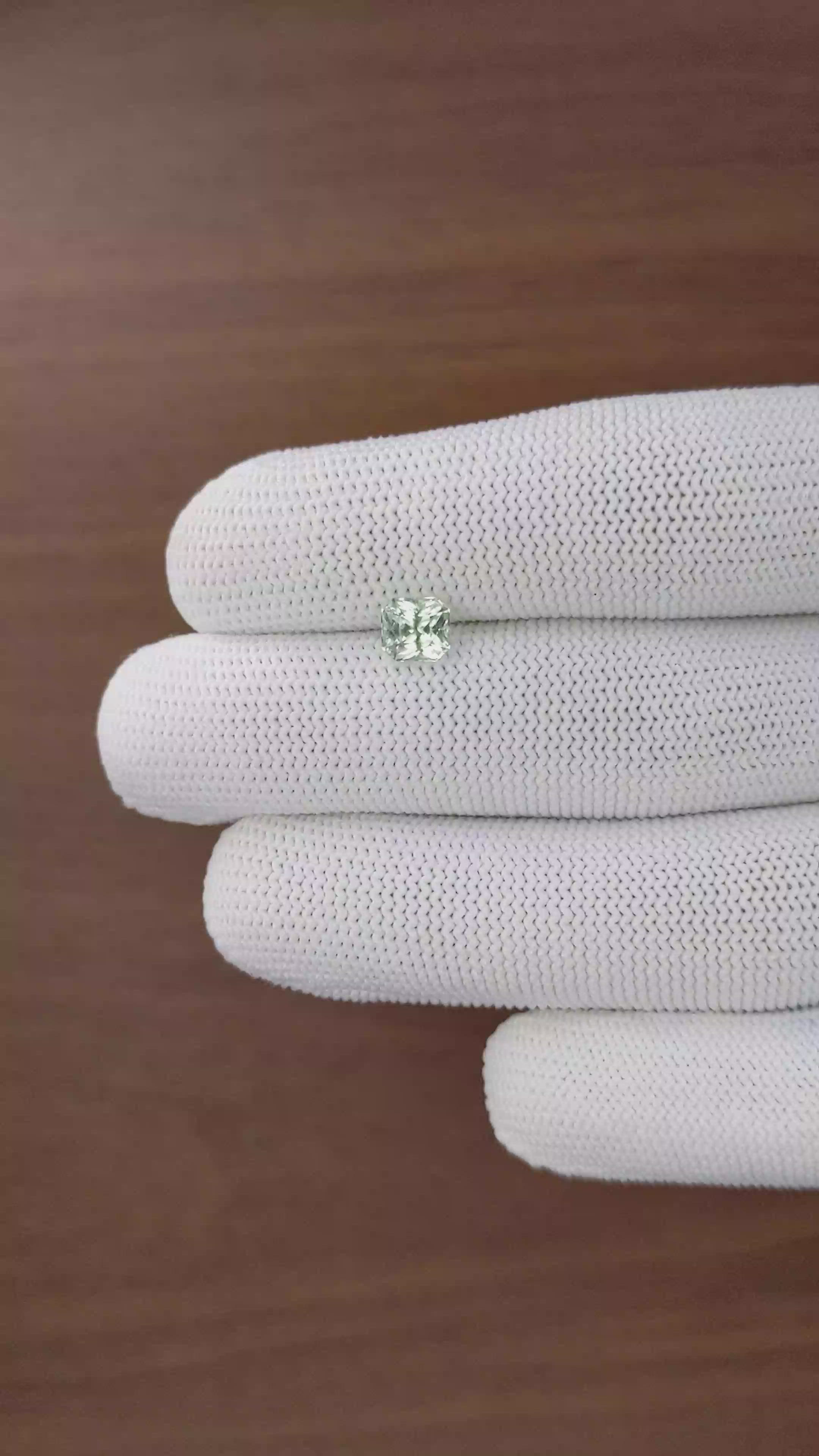 1.24 Ct. Green Chrysoberyl from Tanzania Size Video