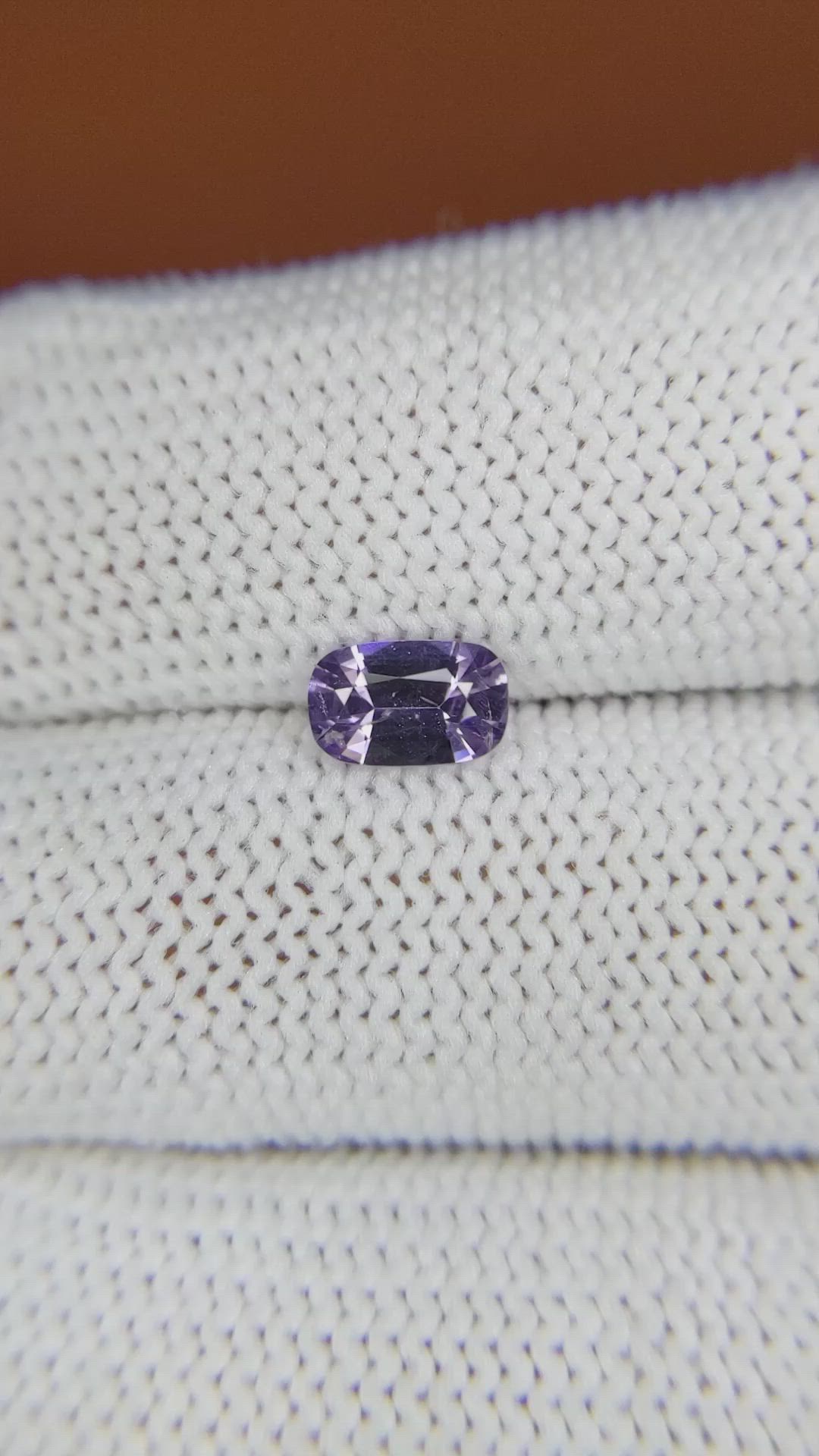 0.67 Ct. Violet Spinel from Ceylon (Sri Lanka) Size Video