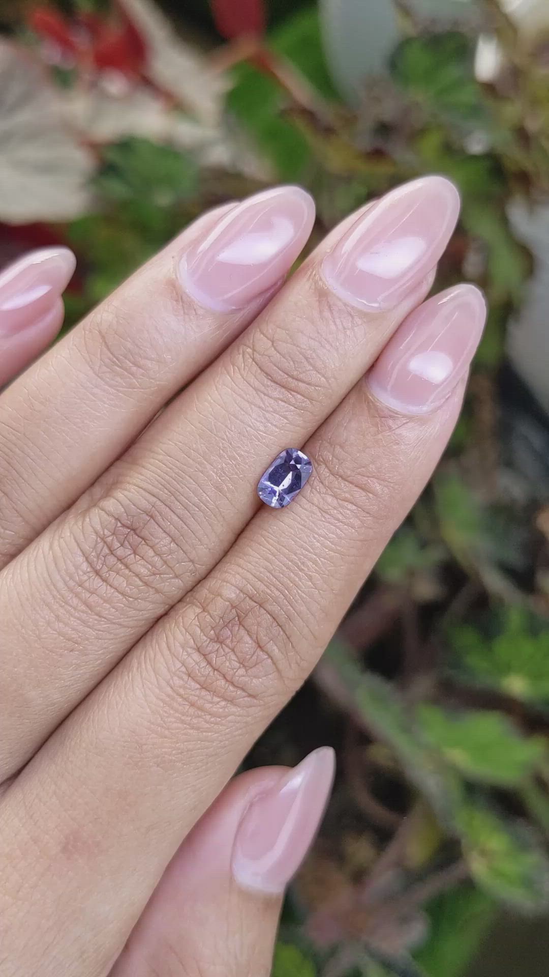 0.67 Ct. Violet Spinel from Ceylon (Sri Lanka) Size Video
