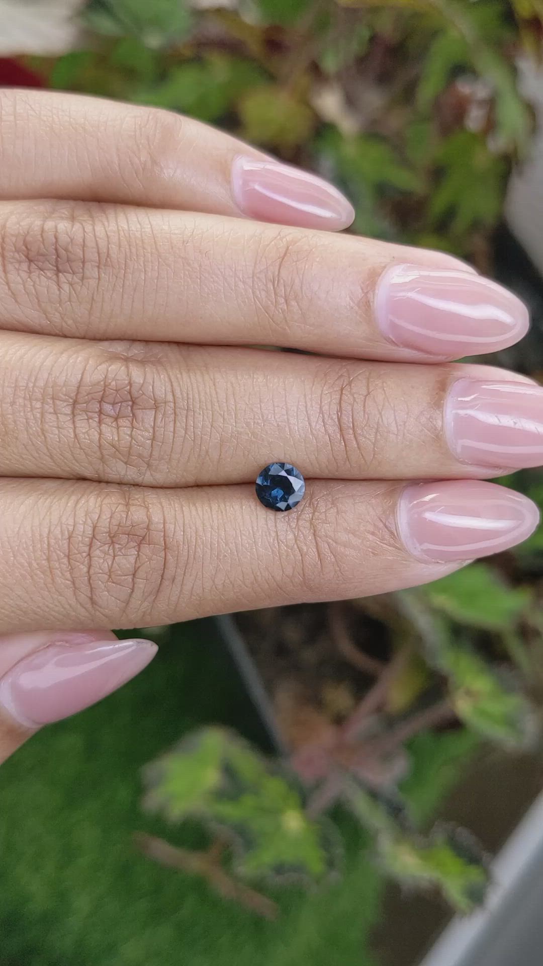 0.57 Ct. Blue Spinel from Ceylon (Sri Lanka) Size Video