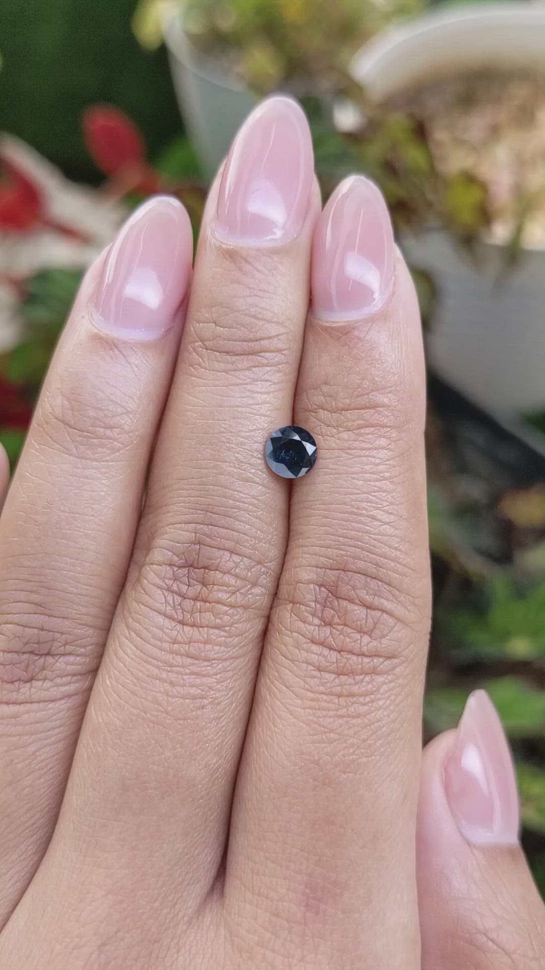 0.57 Ct. Blue Spinel from Ceylon (Sri Lanka) Size Video