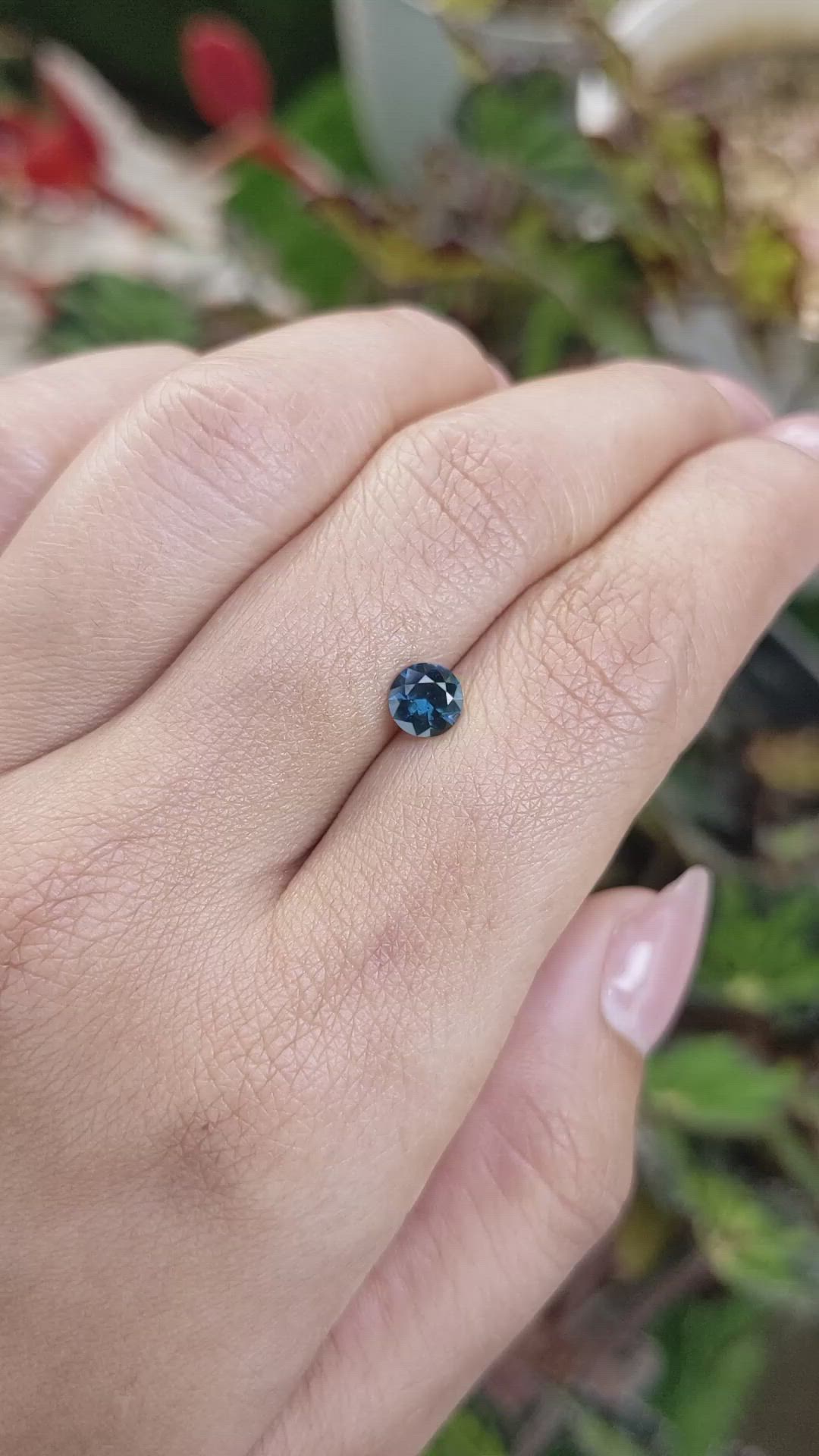0.57 Ct. Blue Spinel from Ceylon (Sri Lanka) Size Video