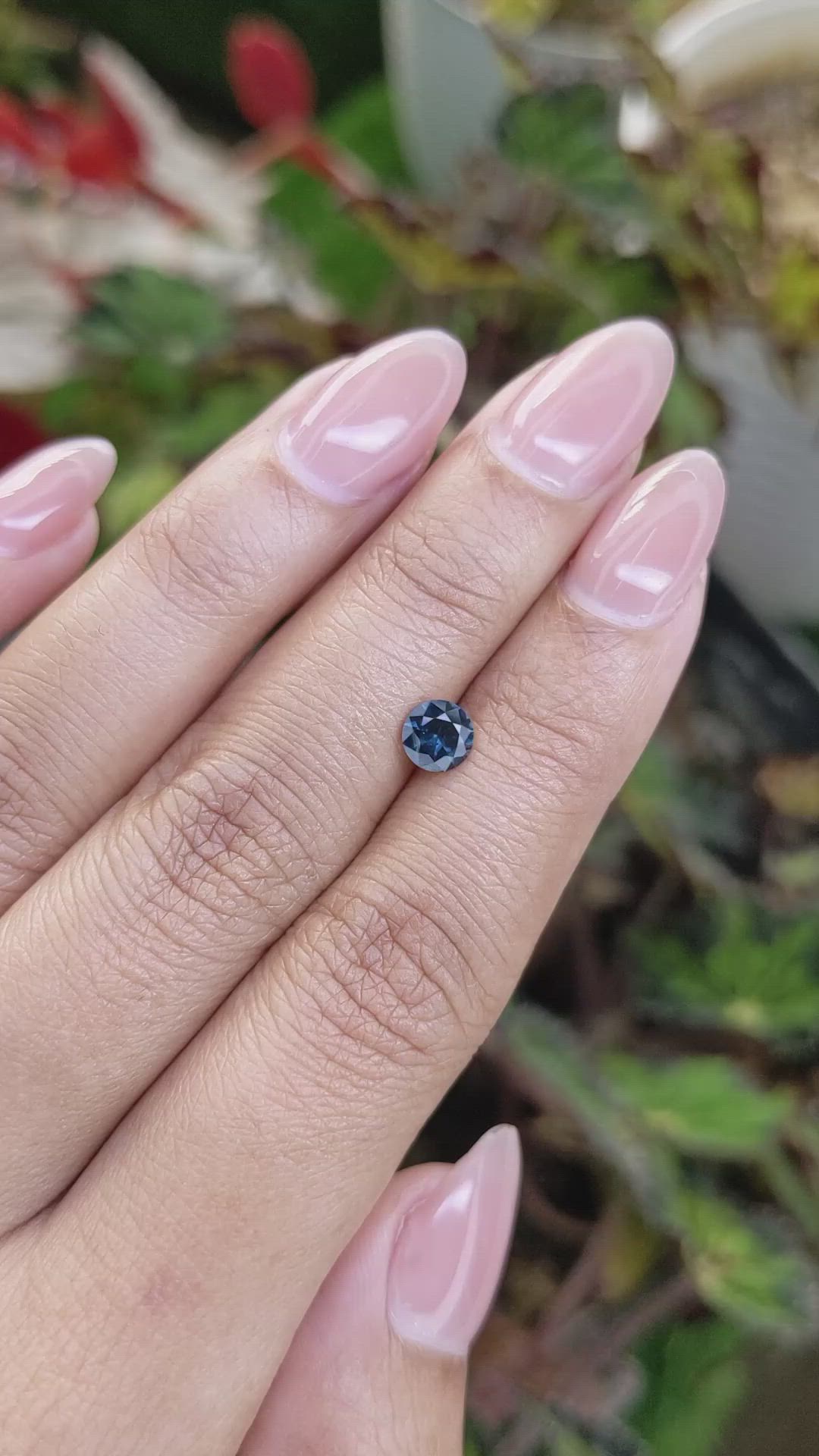 0.57 Ct. Blue Spinel from Ceylon (Sri Lanka) Size Video