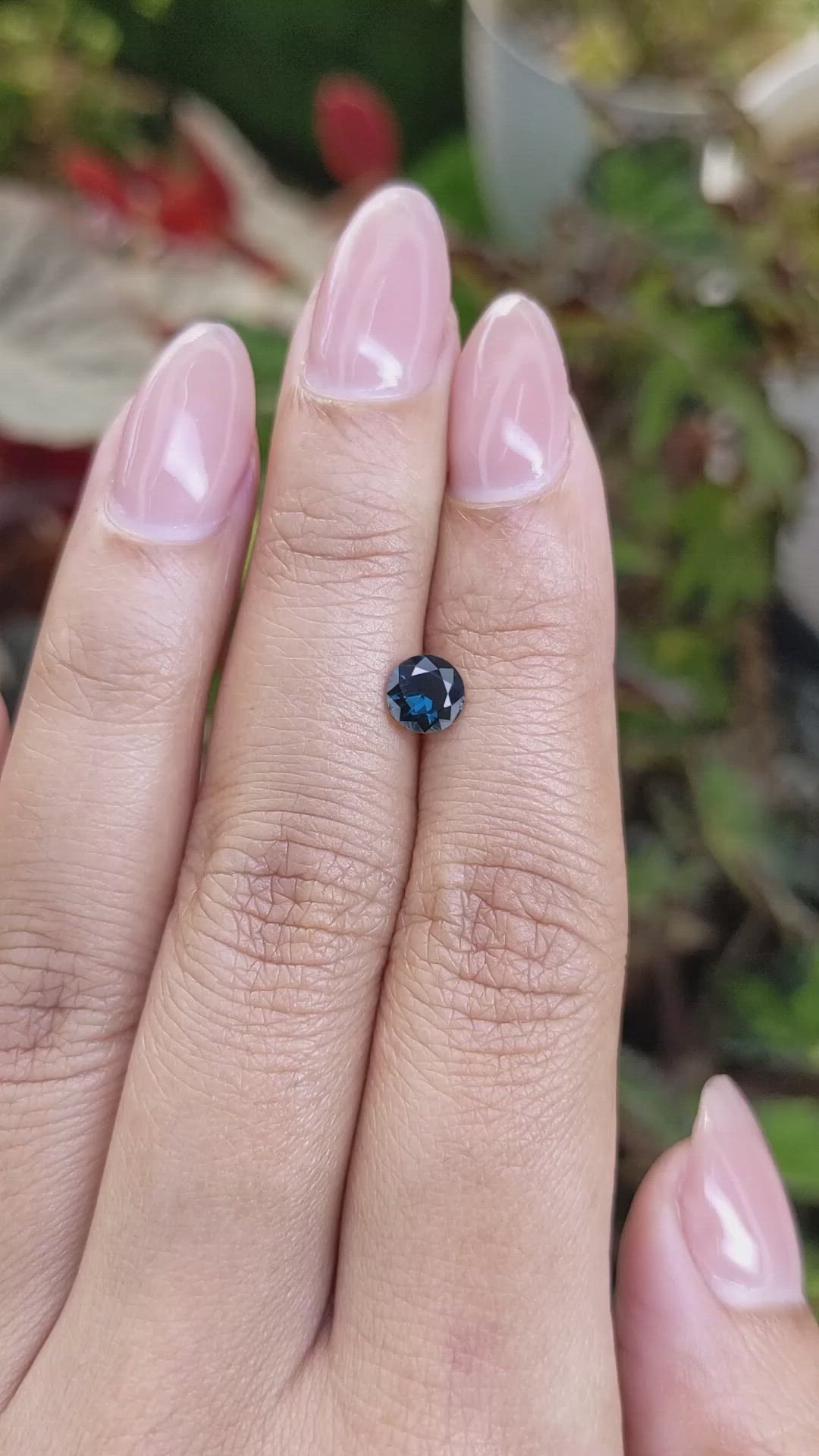 0.65 Ct. Greenish Blue Spinel from Ceylon (Sri Lanka) Size Video