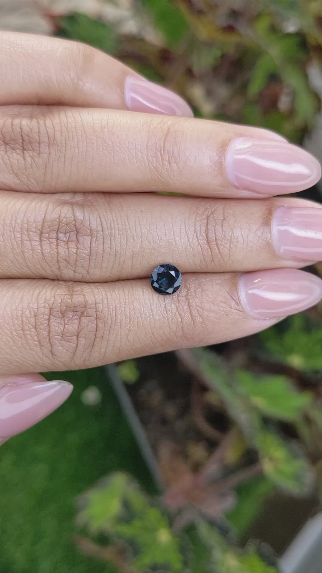 0.65 Ct. Greenish Blue Spinel from Ceylon (Sri Lanka) Size Video