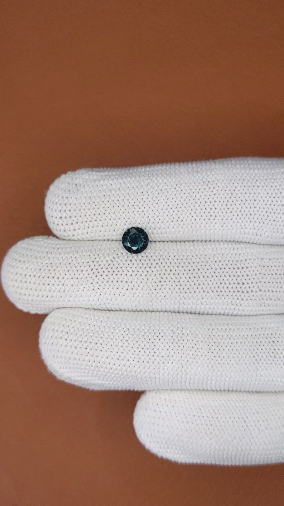 0.65 Ct. Greenish Blue Spinel from Ceylon (Sri Lanka) Size Video