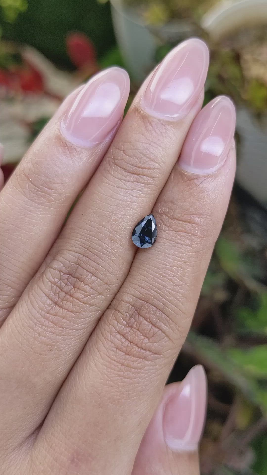 0.79 Ct. Purplish Blue Spinel from Ceylon (Sri Lanka) Size Video